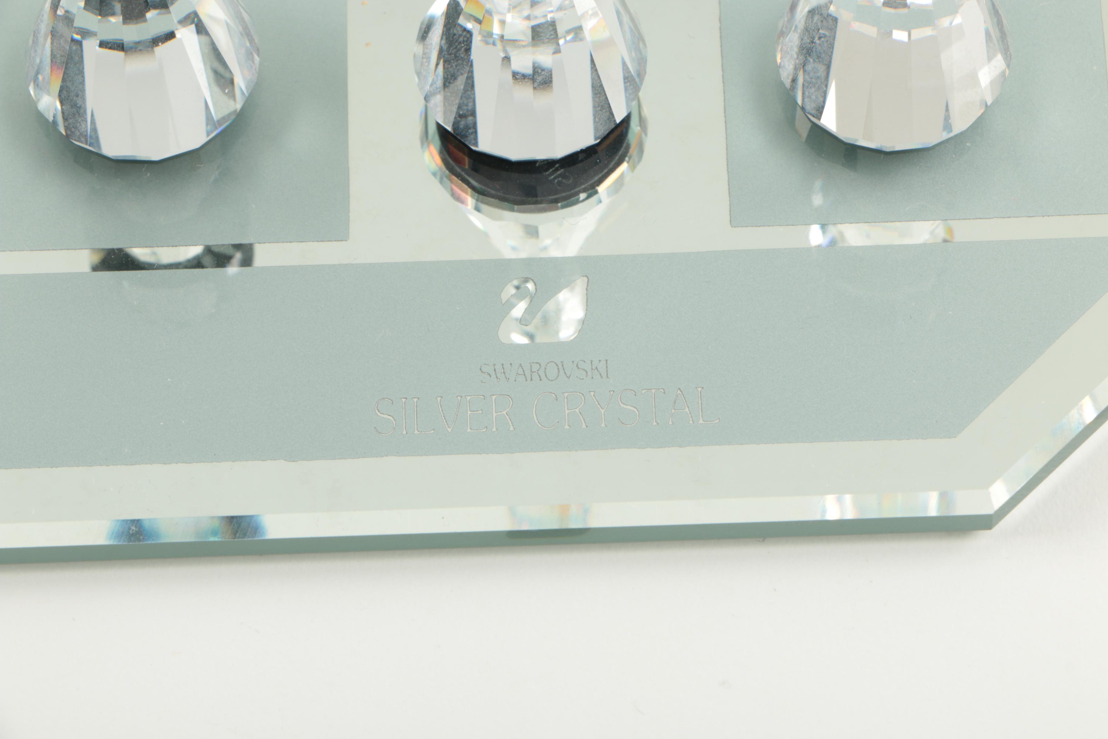 Swarovski "Silver Crystal" Chess Set