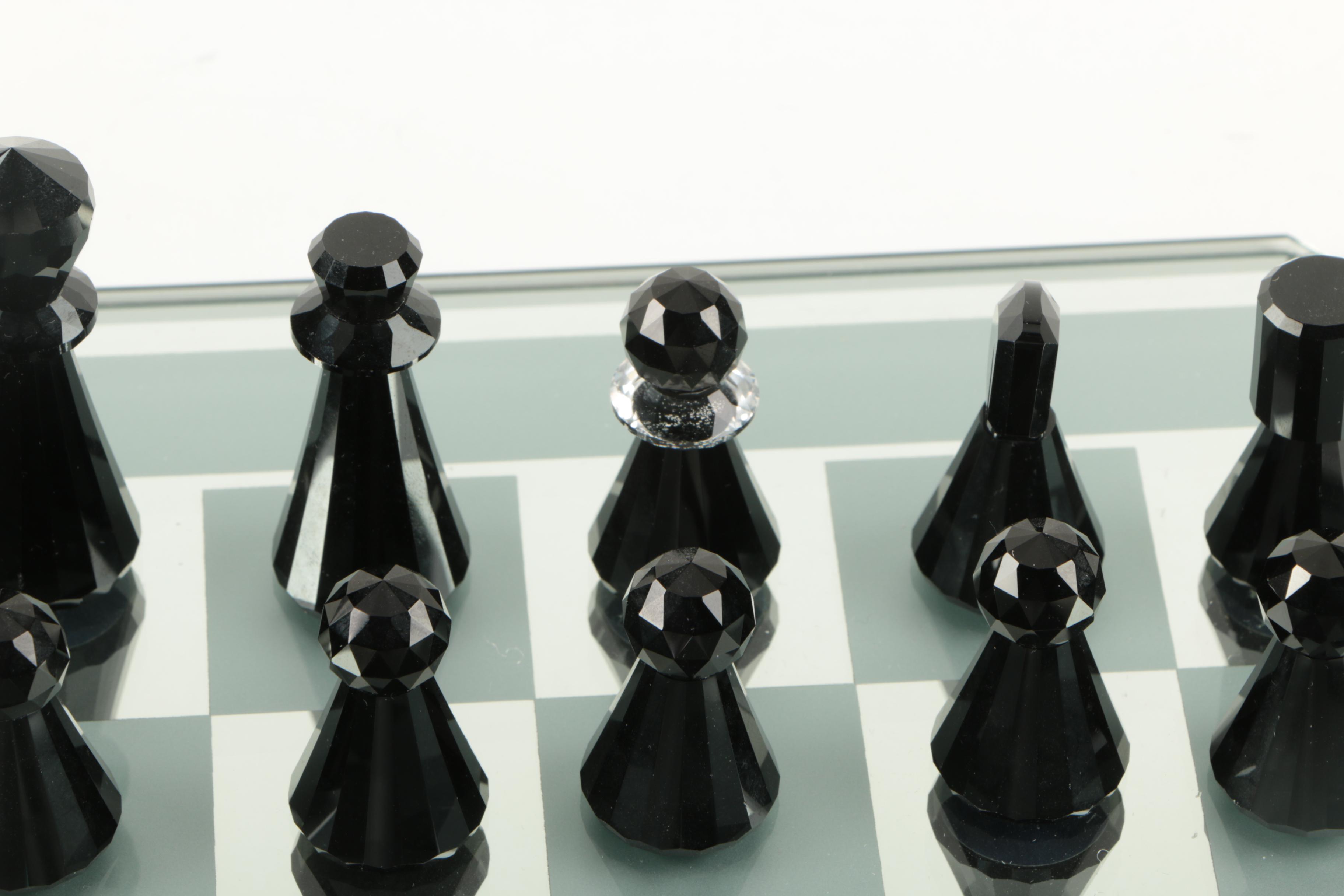 Swarovski "Silver Crystal" Chess Set