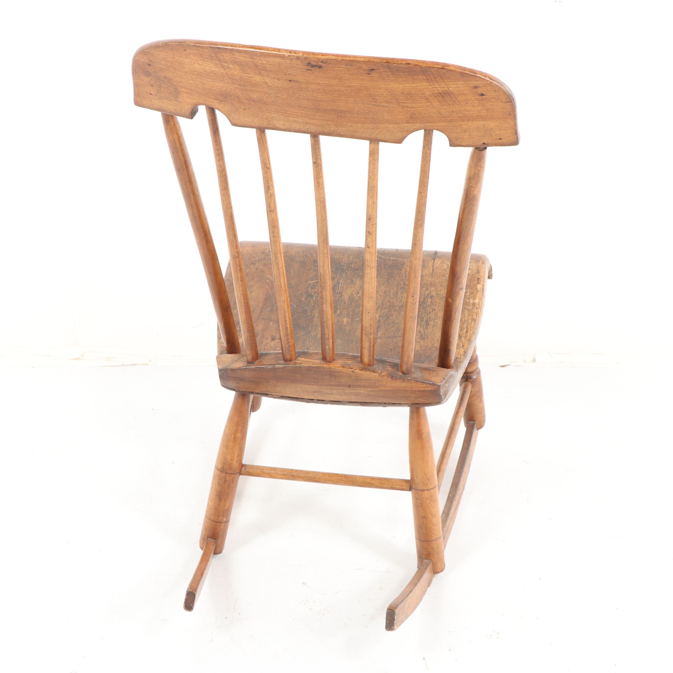Spindle Back Rocking Chair, Early 20th Century