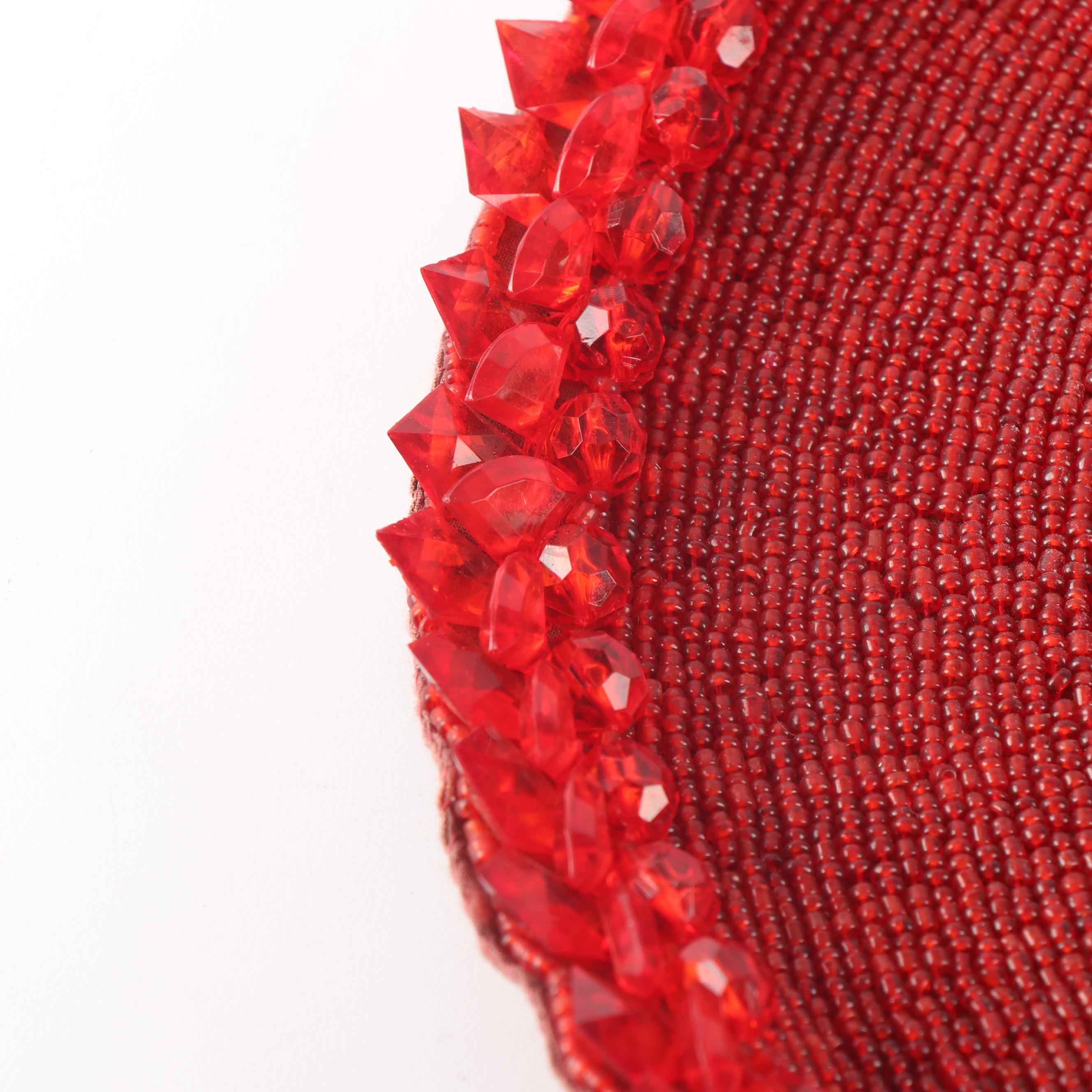 Kim Seybert Red Beaded Placemats