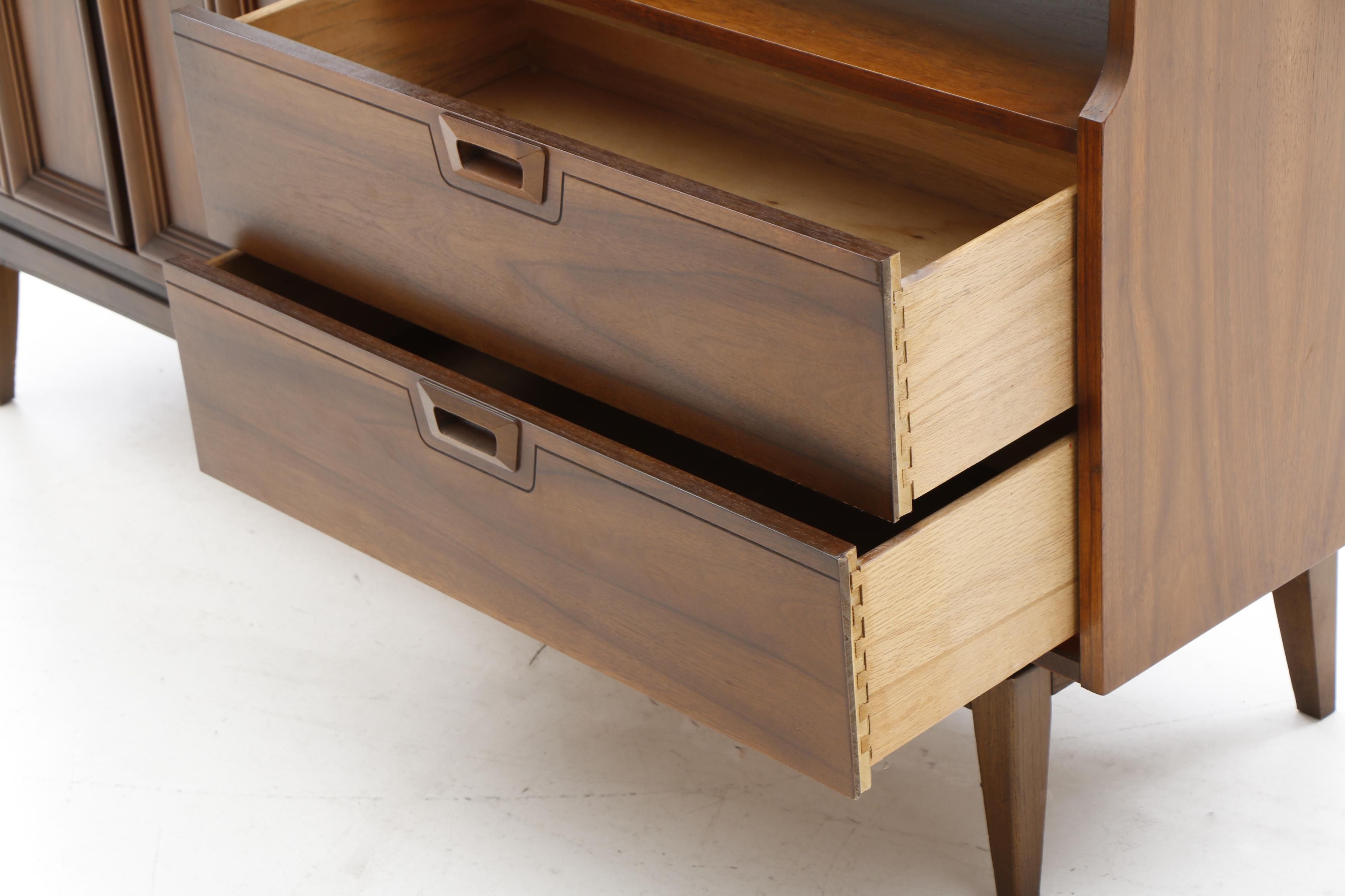 Danish Modern Teak Walnut Unit Cabinet