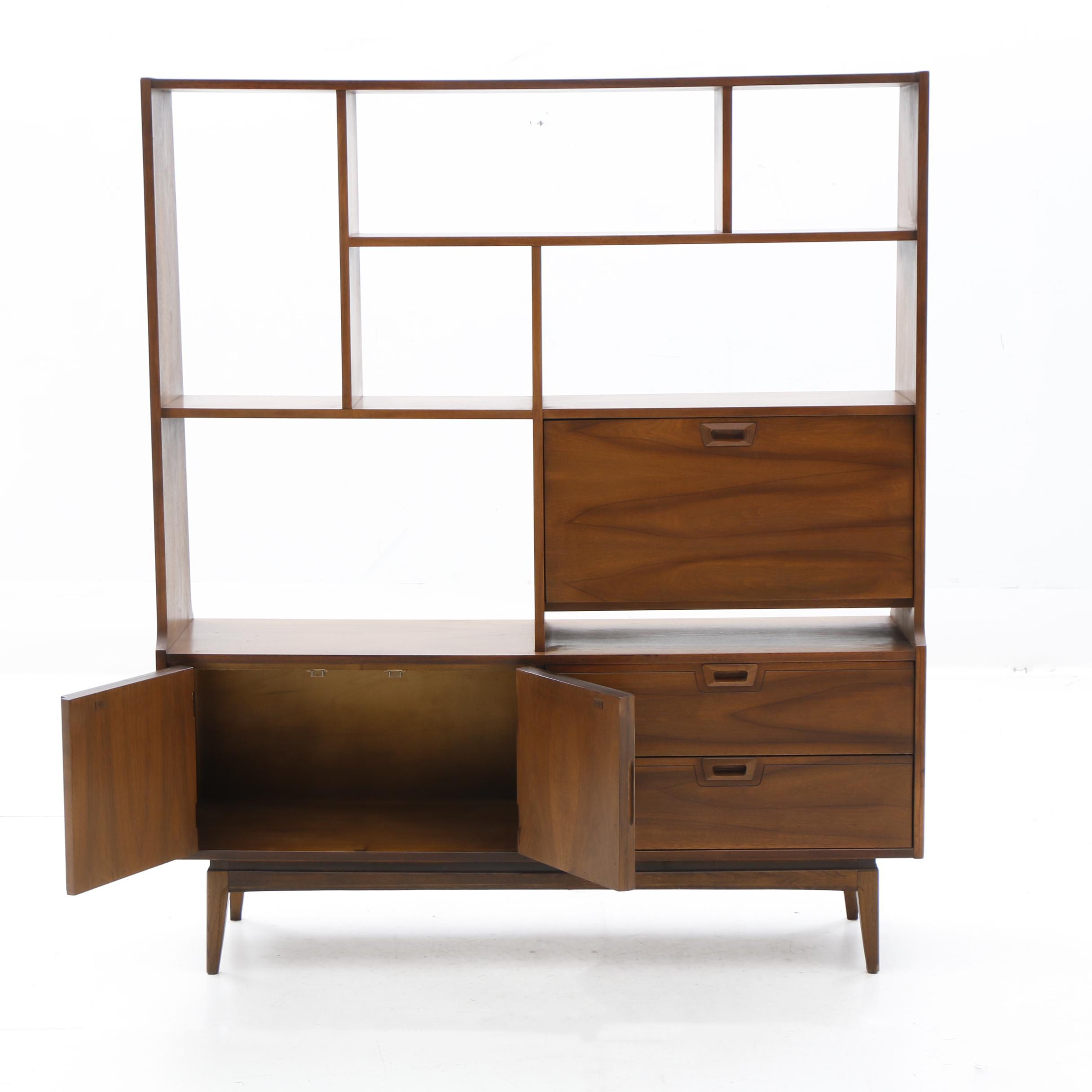 Danish Modern Teak Walnut Unit Cabinet