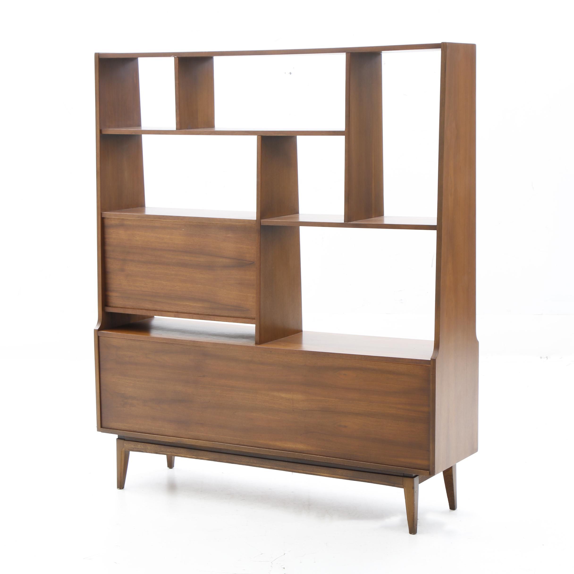 Danish Modern Teak Walnut Unit Cabinet