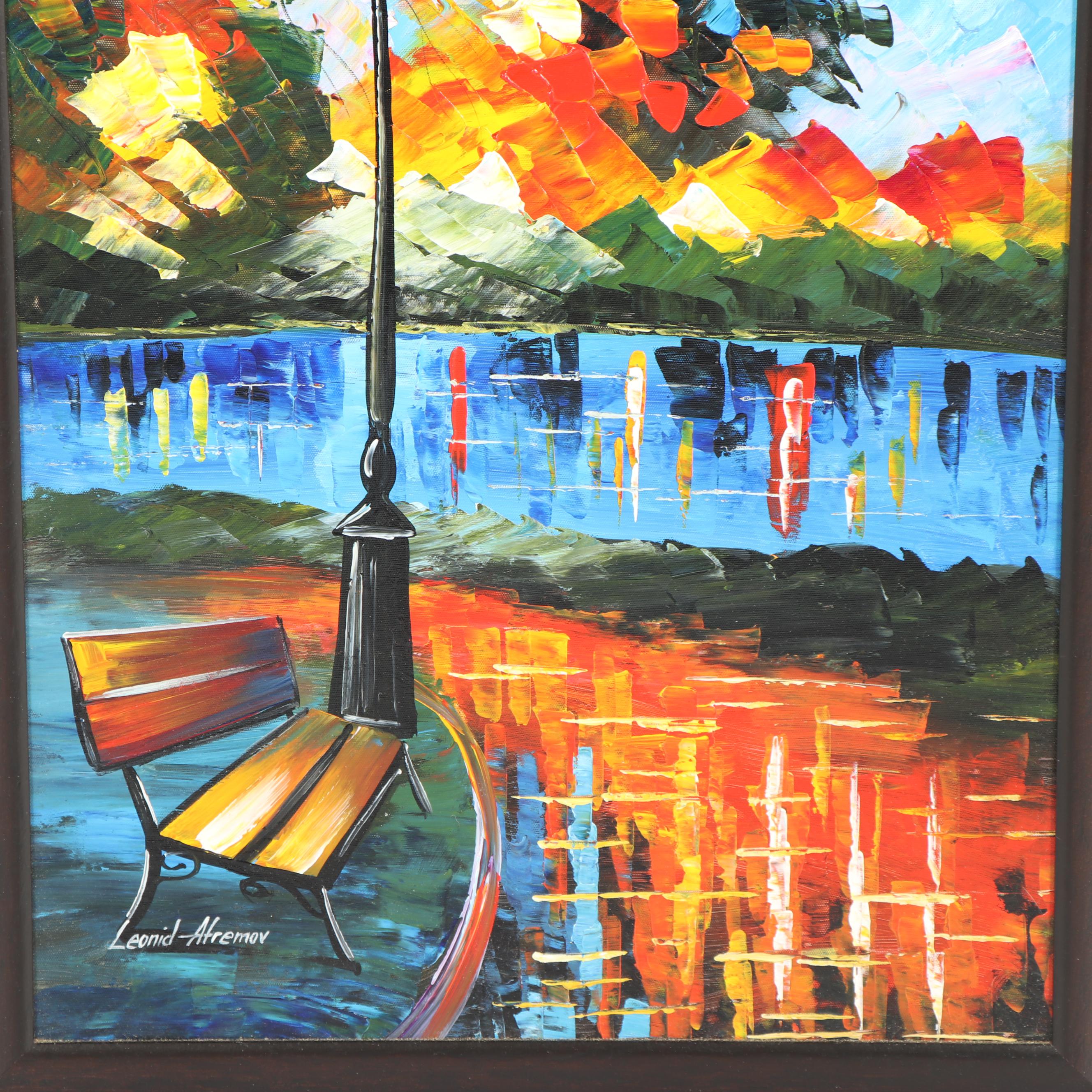 Leonid Afremov Oil Painting "Charm of Loneliness"