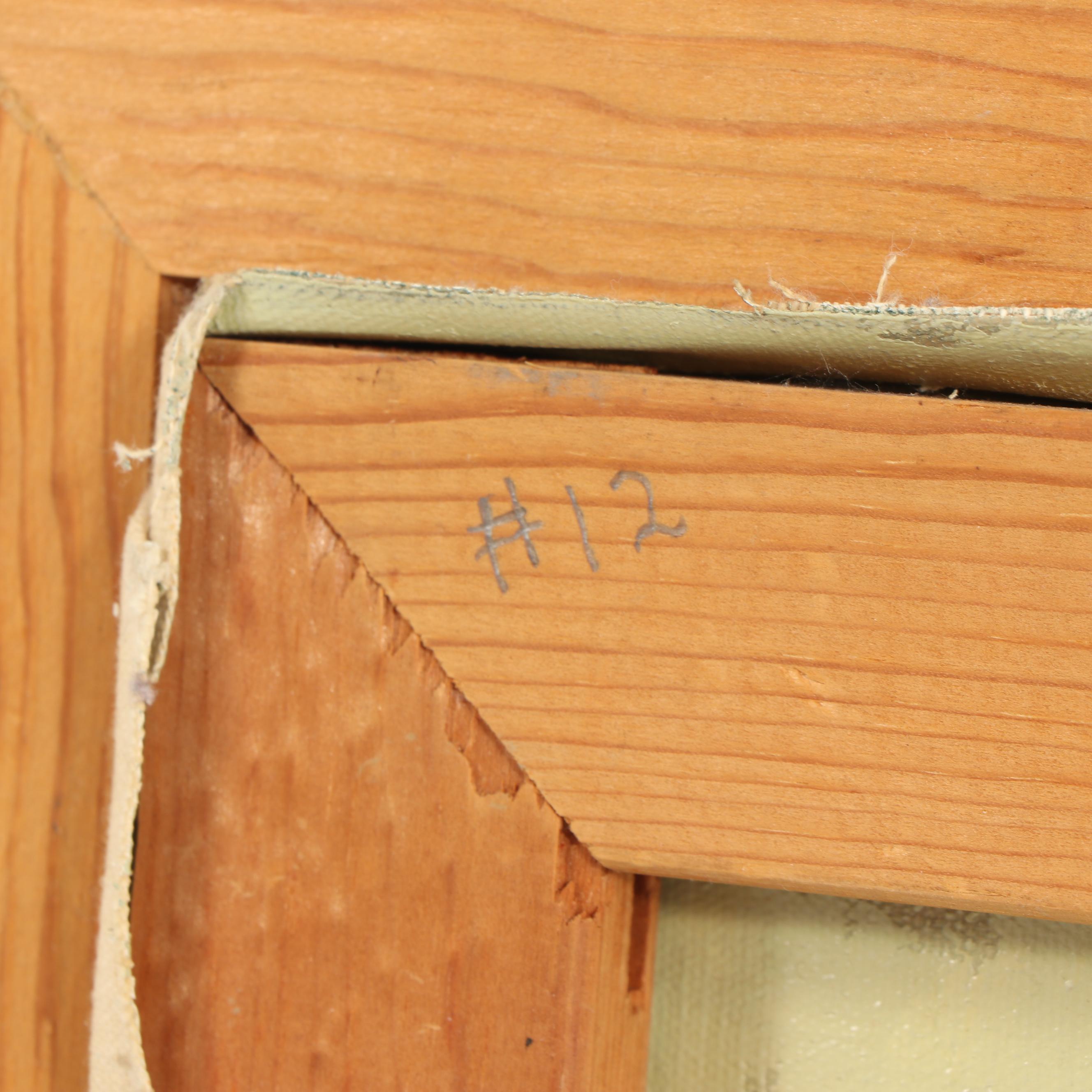 Volker Meier Mid 20th Century Double Sided Landscape Oil Painting