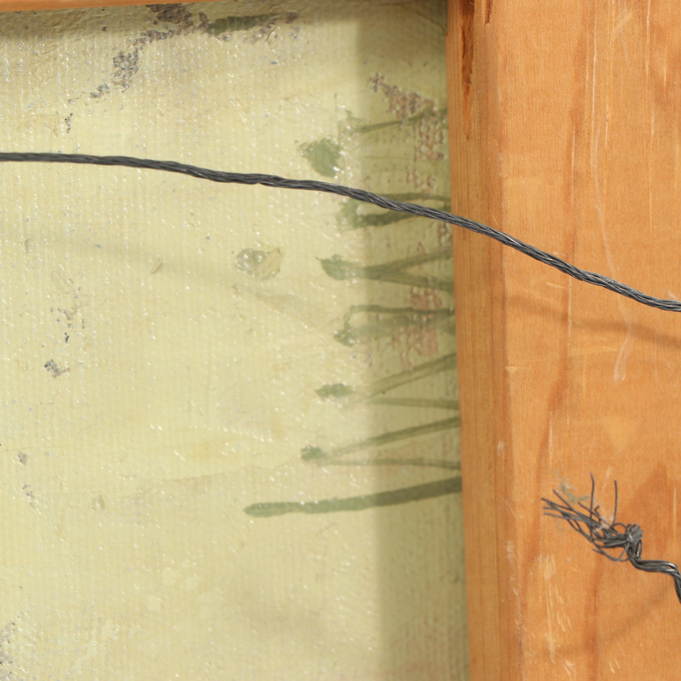 Volker Meier Mid 20th Century Double Sided Landscape Oil Painting