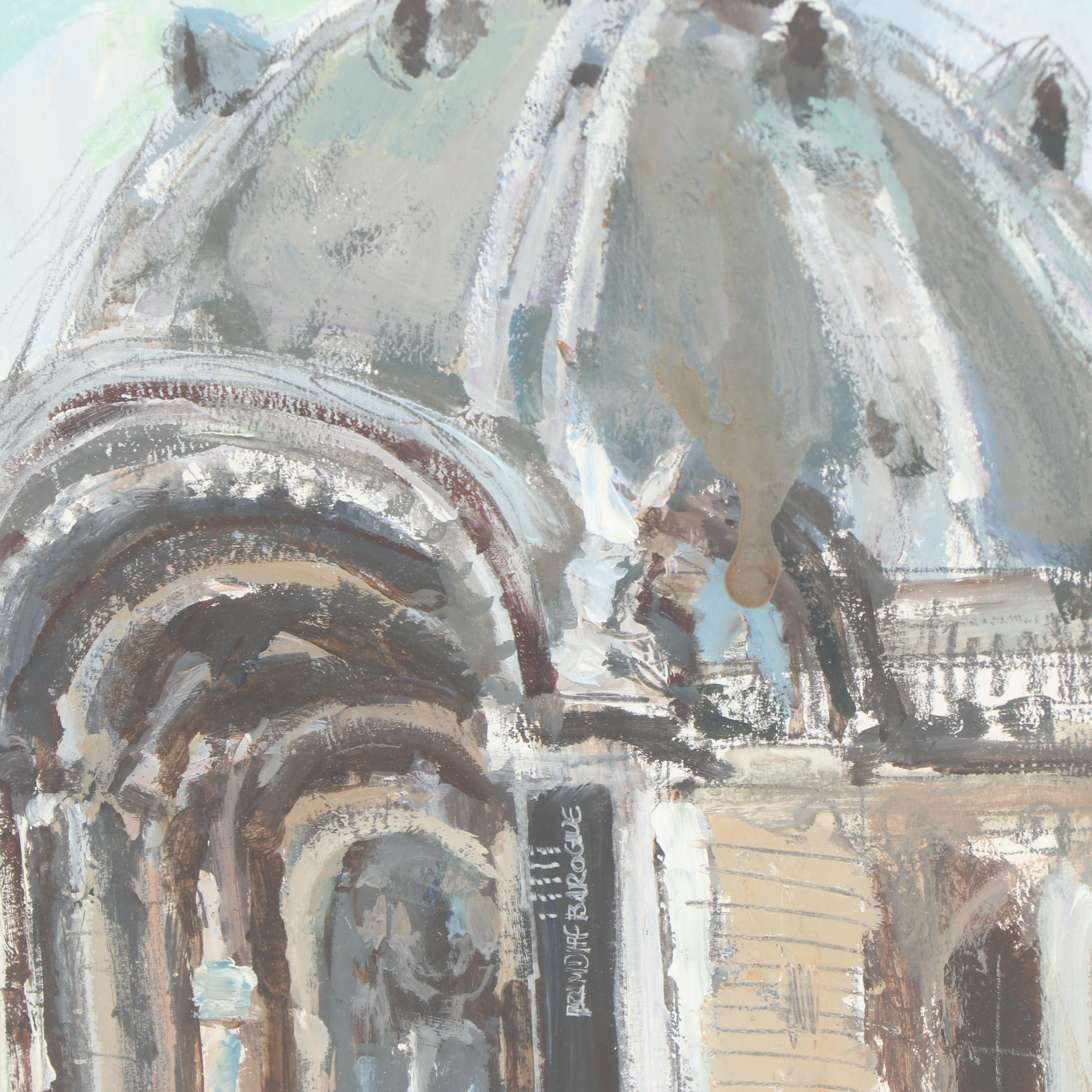 Bill Firestone Acrylic Painting "Petit Palais"