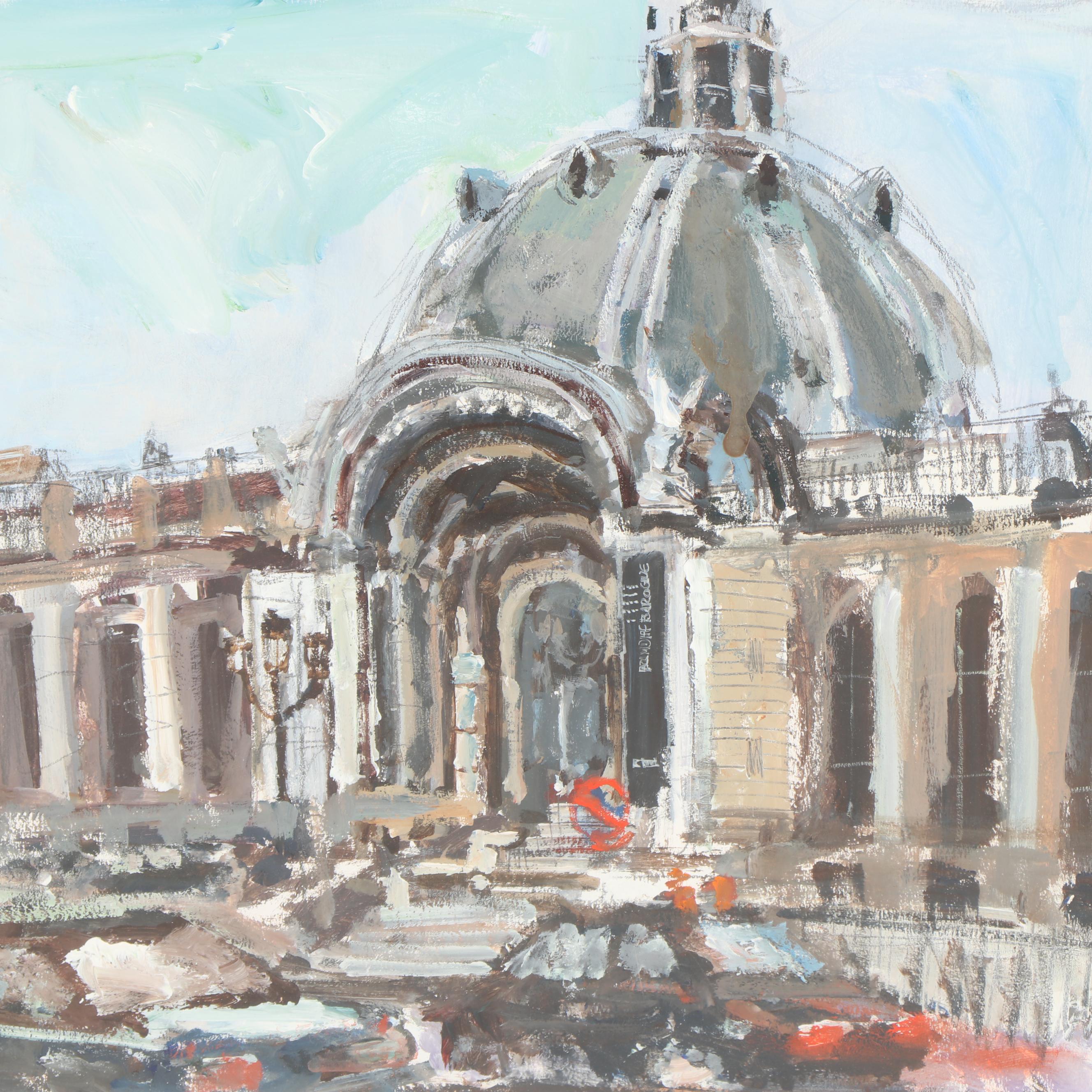 Bill Firestone Acrylic Painting "Petit Palais"