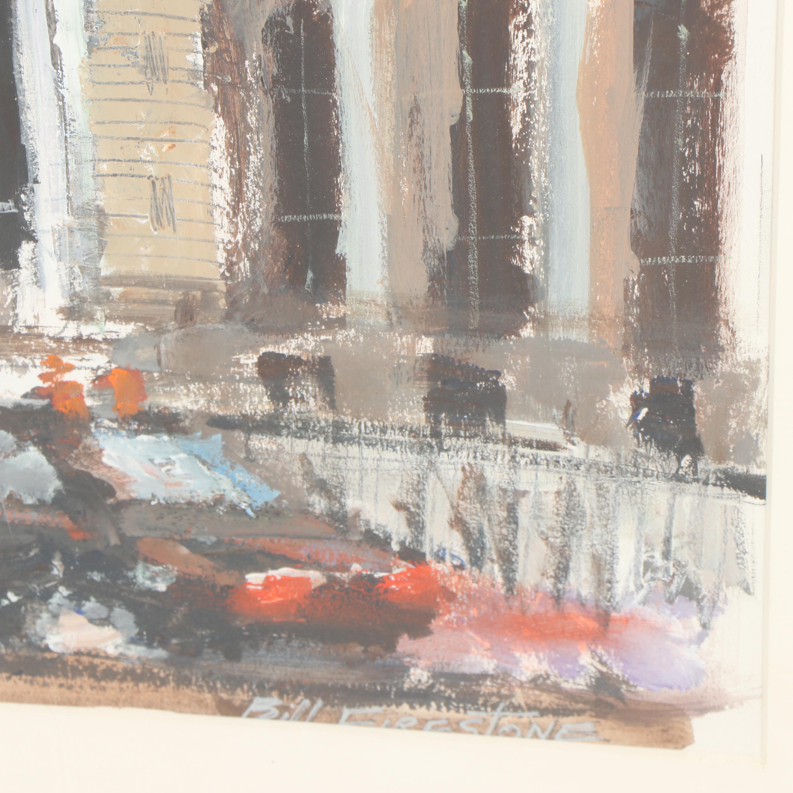 Bill Firestone Acrylic Painting "Petit Palais"