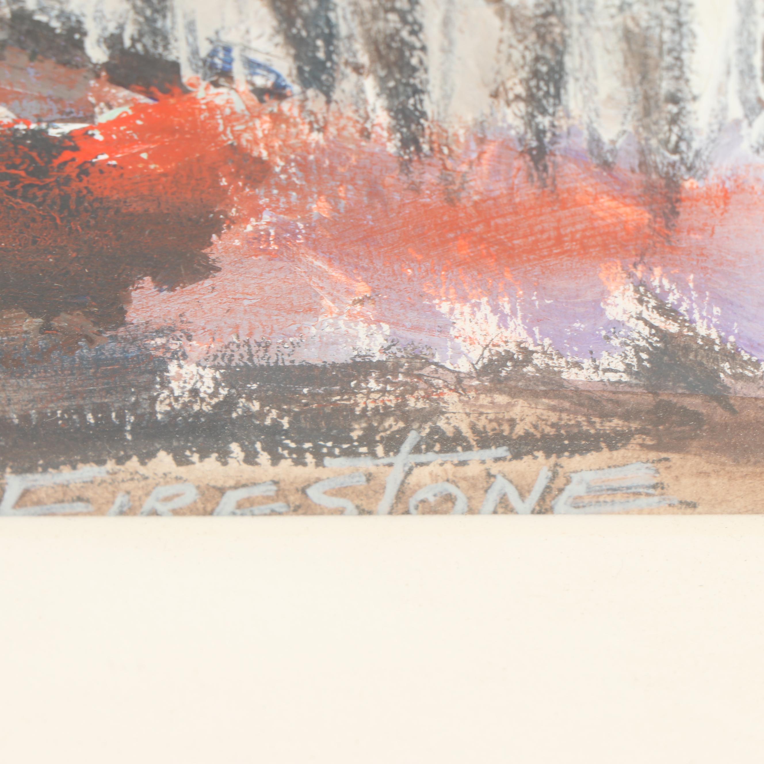 Bill Firestone Acrylic Painting "Petit Palais"