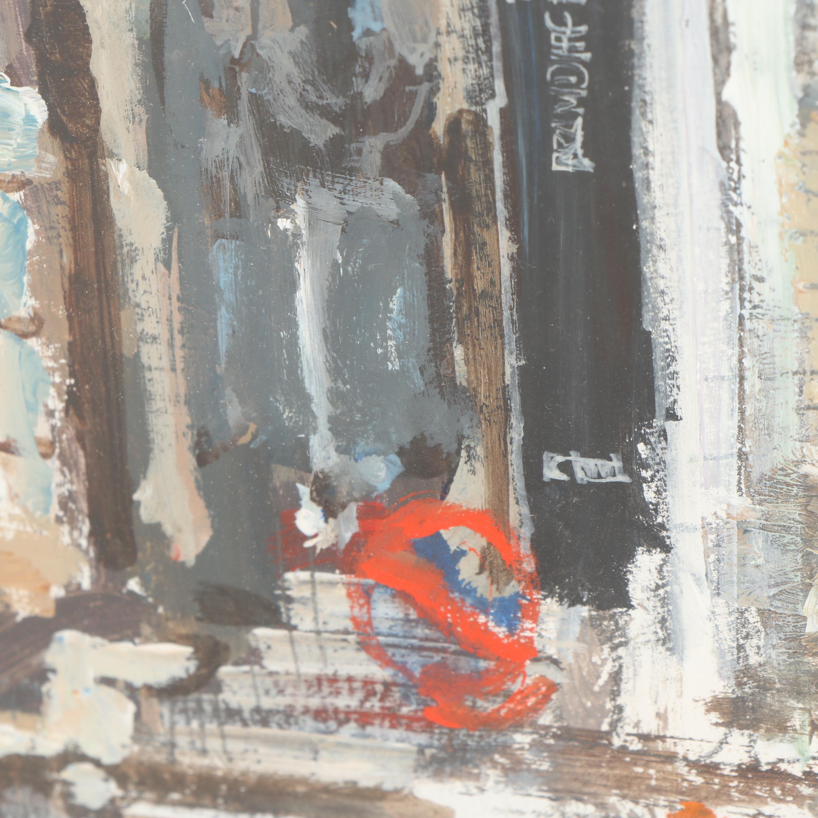 Bill Firestone Acrylic Painting "Petit Palais"