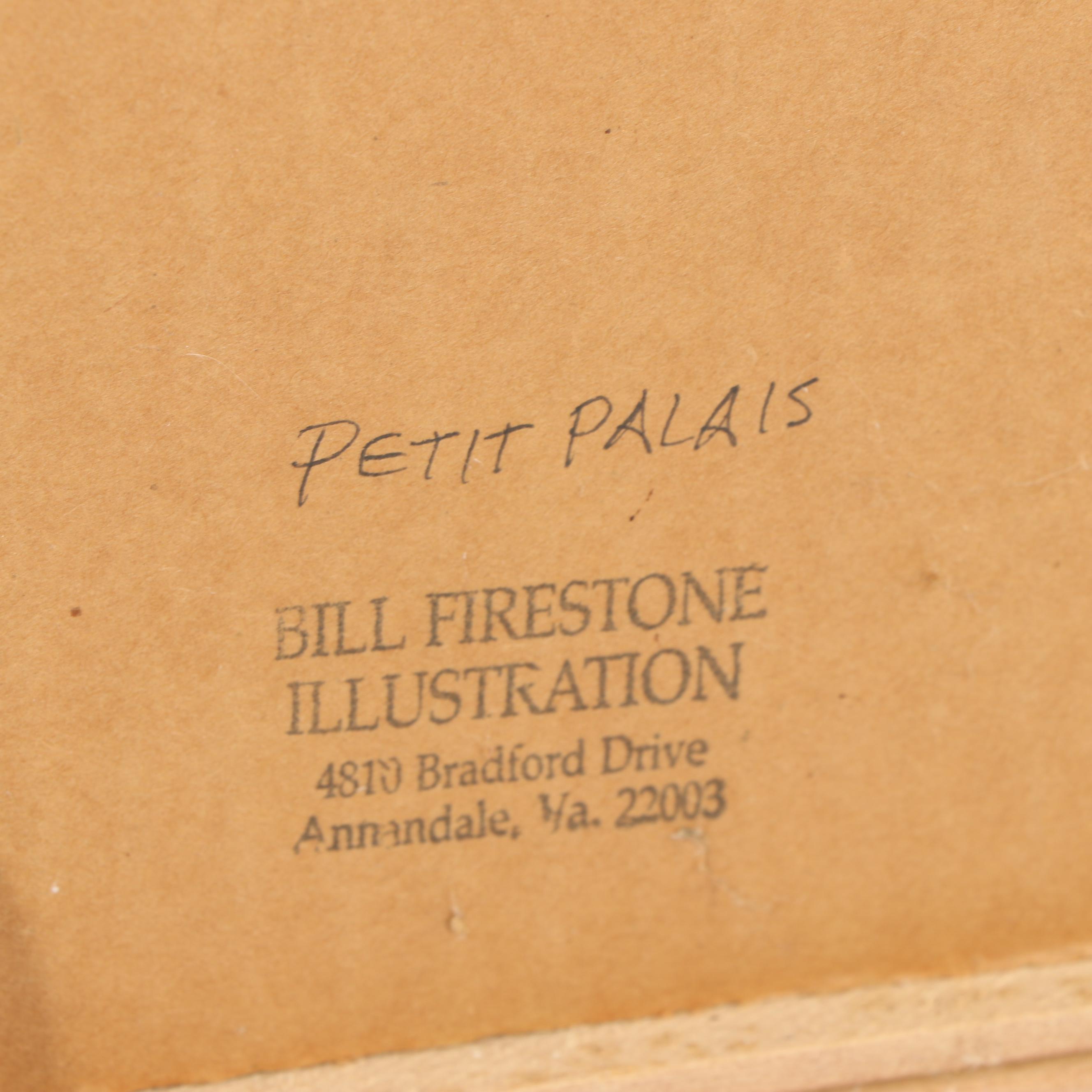 Bill Firestone Acrylic Painting "Petit Palais"