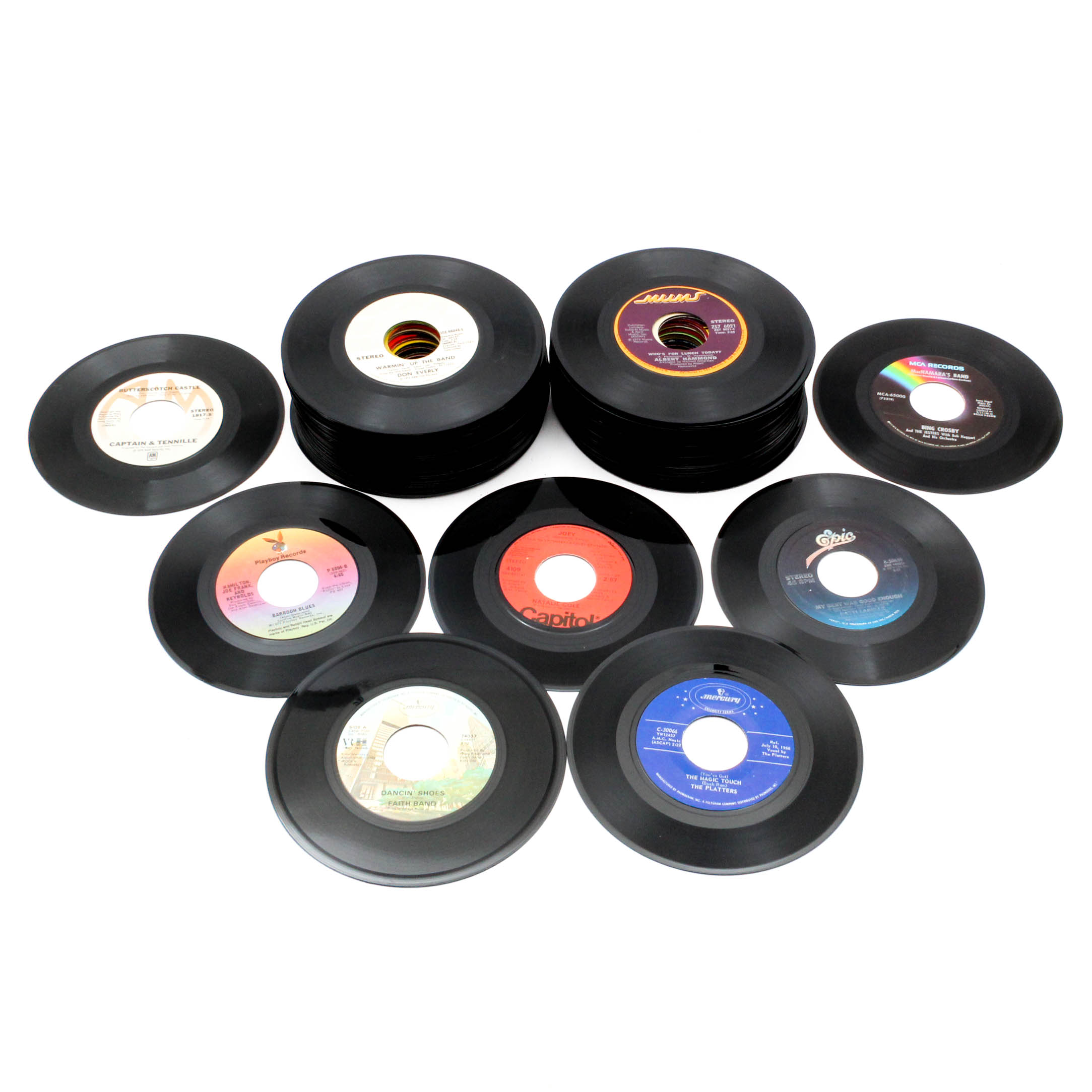 Vintage 45 RPM Vinyl Records Featuring KC & the Sunshine Band