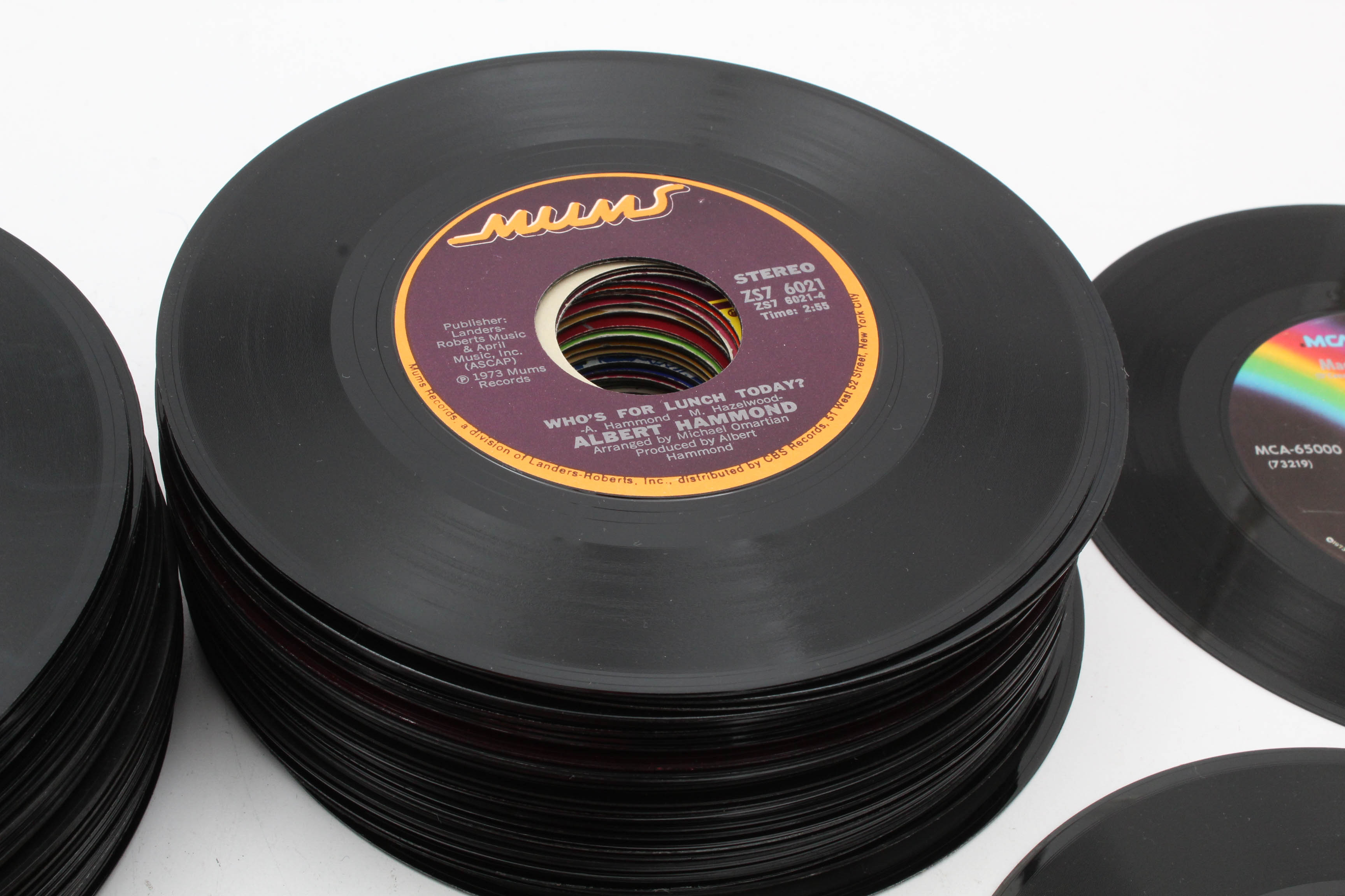 Vintage 45 RPM Vinyl Records Featuring KC & the Sunshine Band