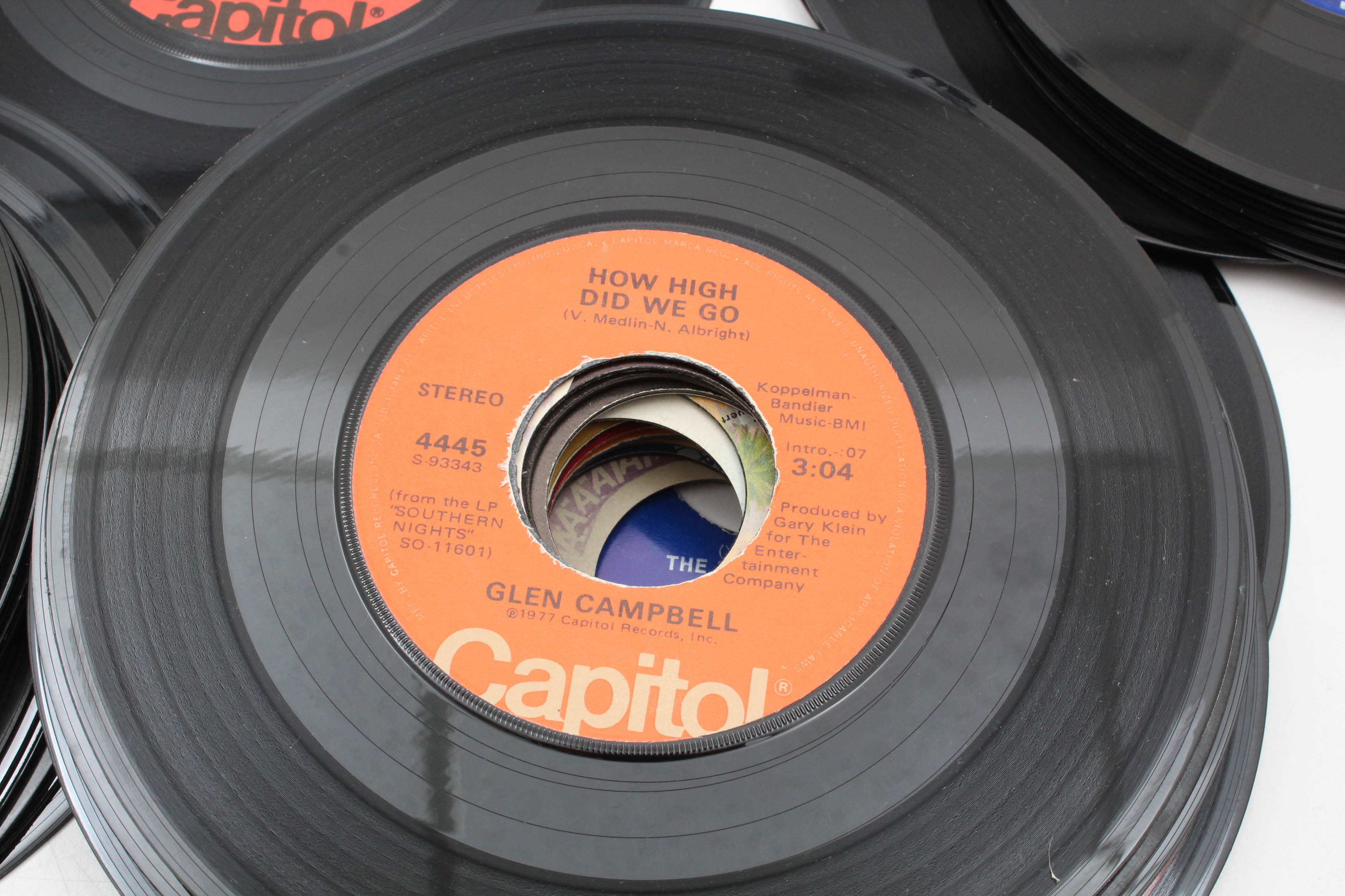 Vintage 45 RPM Vinyl Records Featuring KC & the Sunshine Band