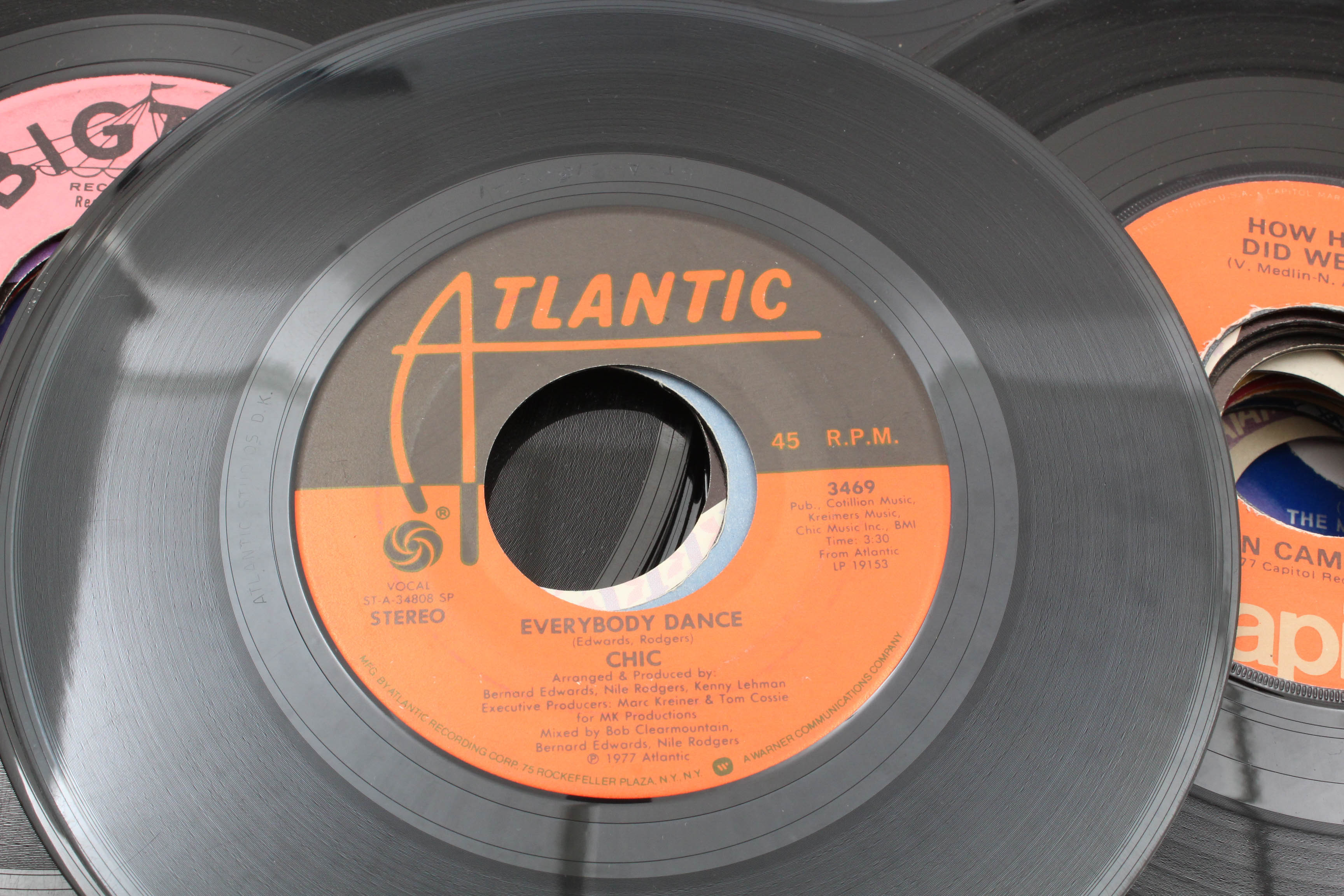 Vintage 45 RPM Vinyl Records Featuring KC & the Sunshine Band