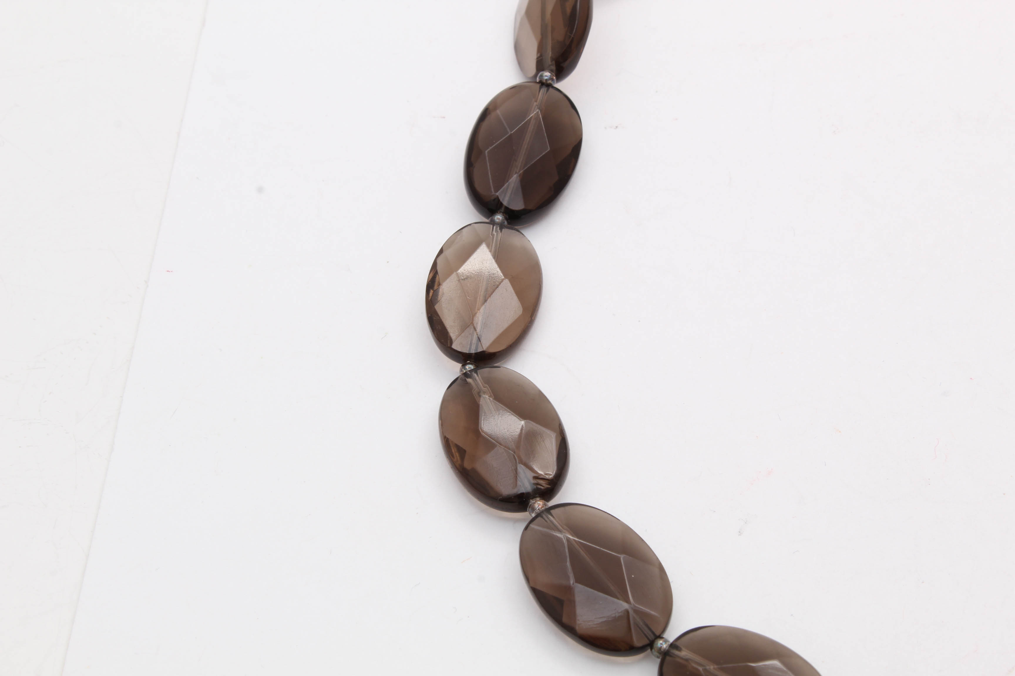 Sterling Silver and Smoky Quartz Necklace