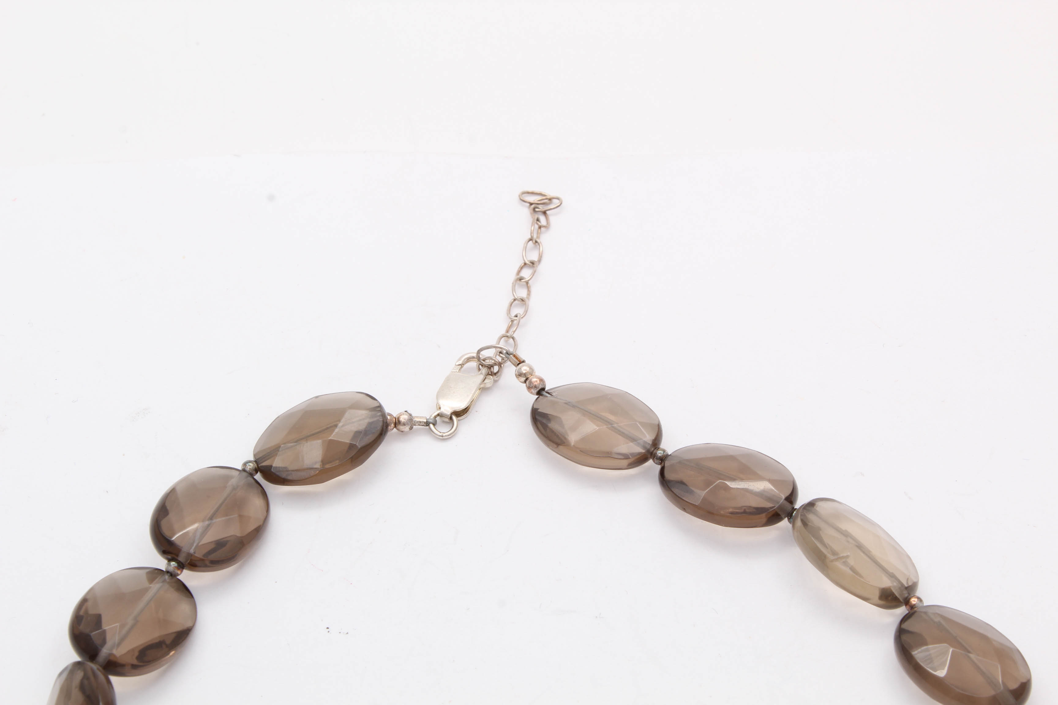Sterling Silver and Smoky Quartz Necklace
