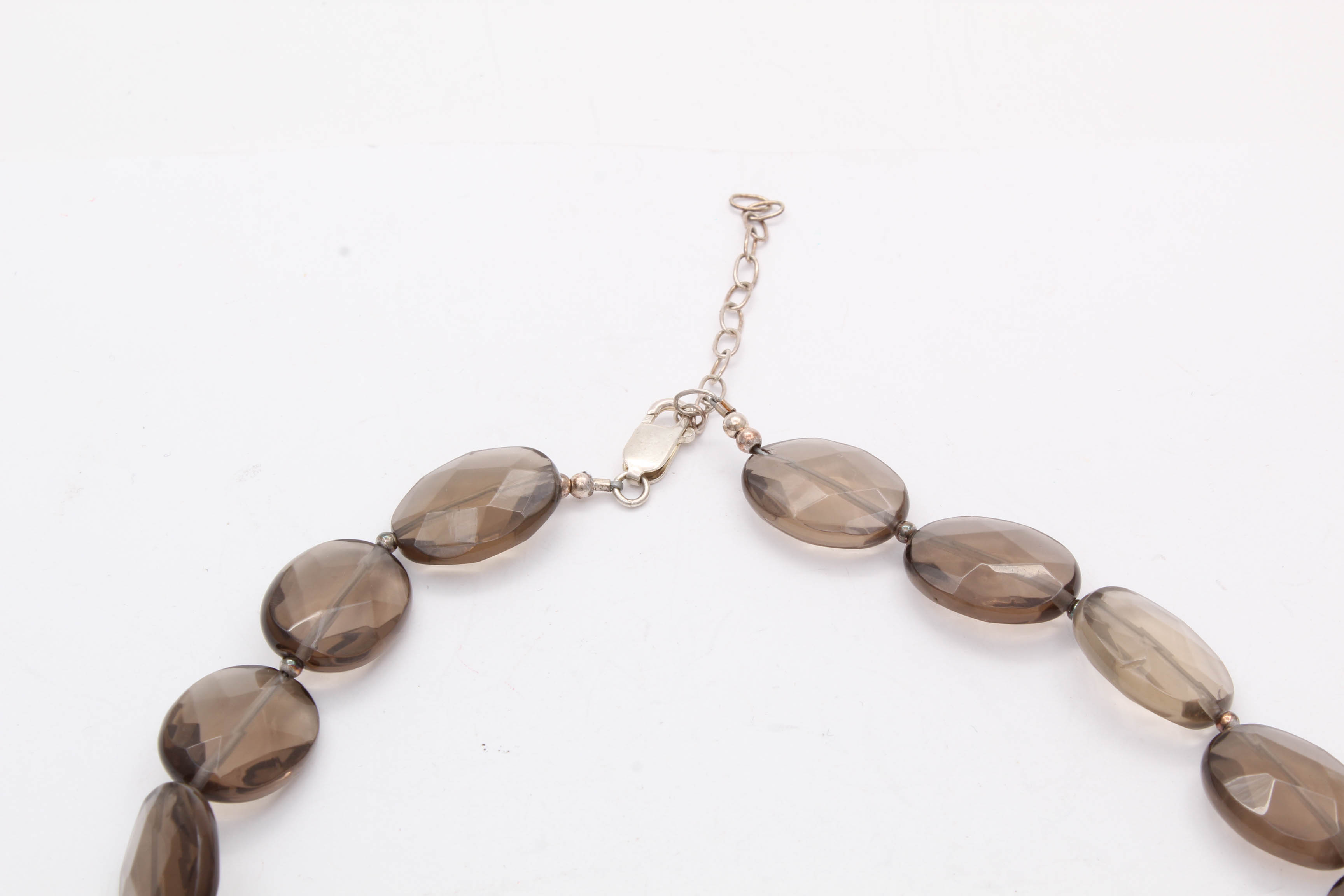 Sterling Silver and Smoky Quartz Necklace
