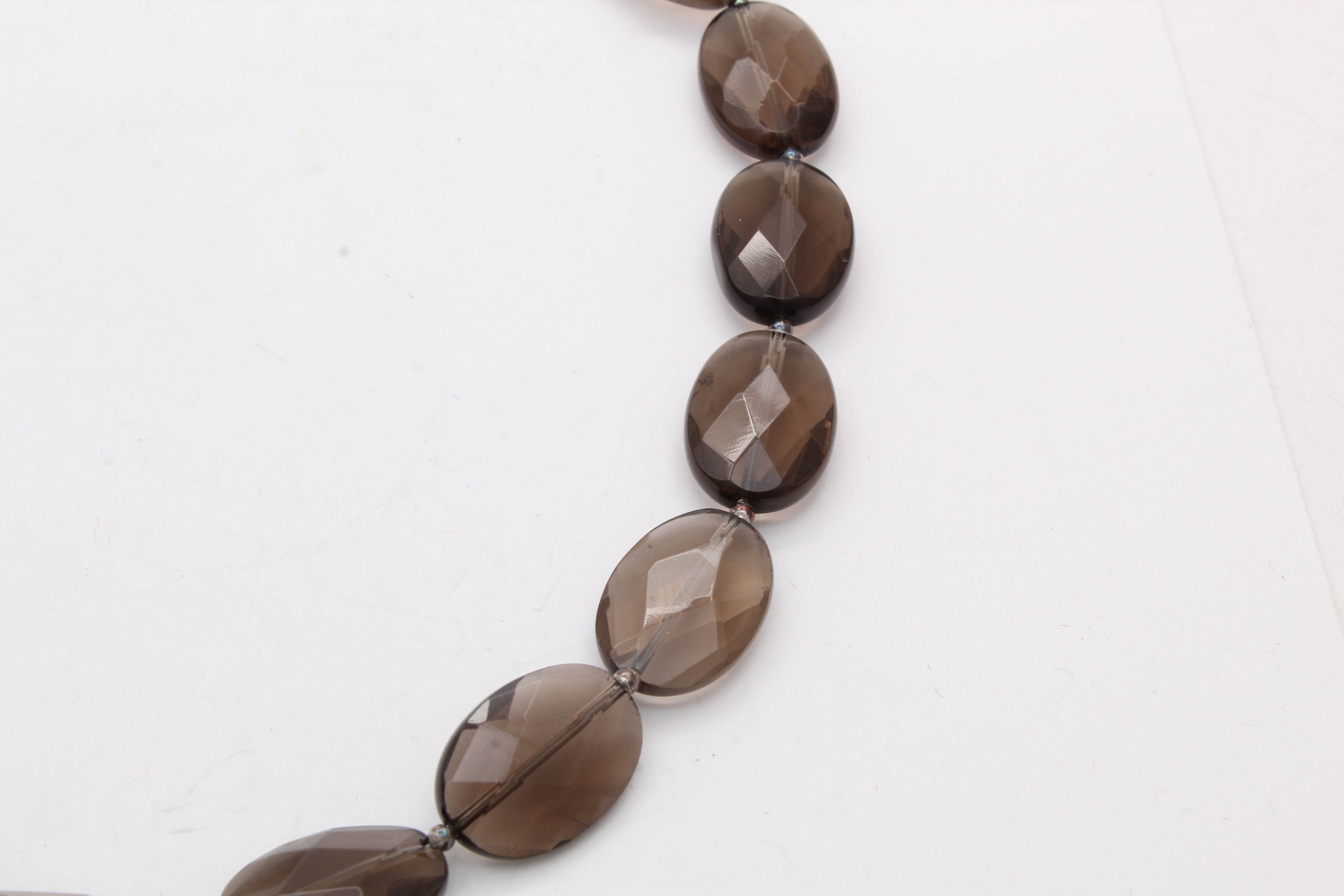 Sterling Silver and Smoky Quartz Necklace