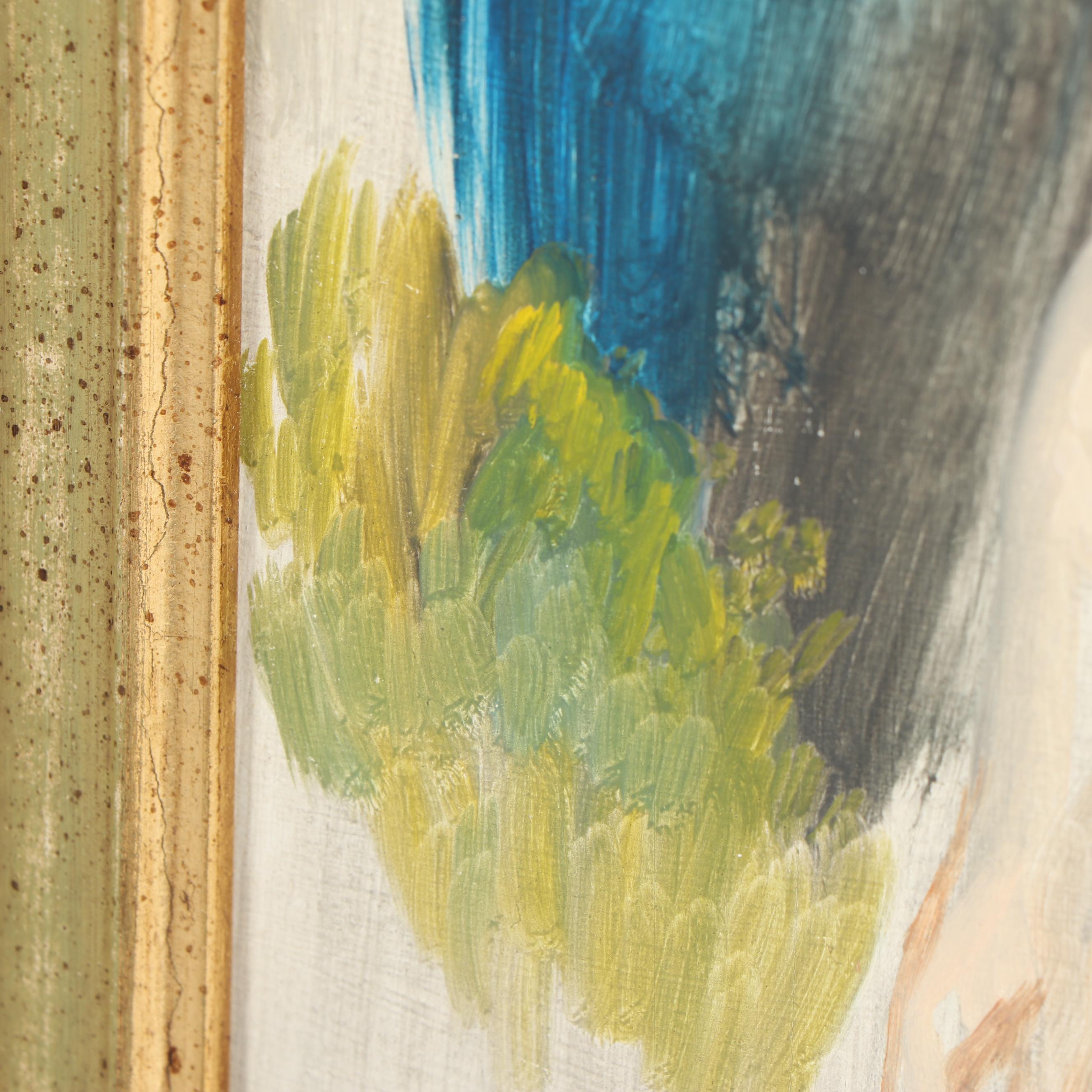 Mid 20th Century Portrait Oil Painting