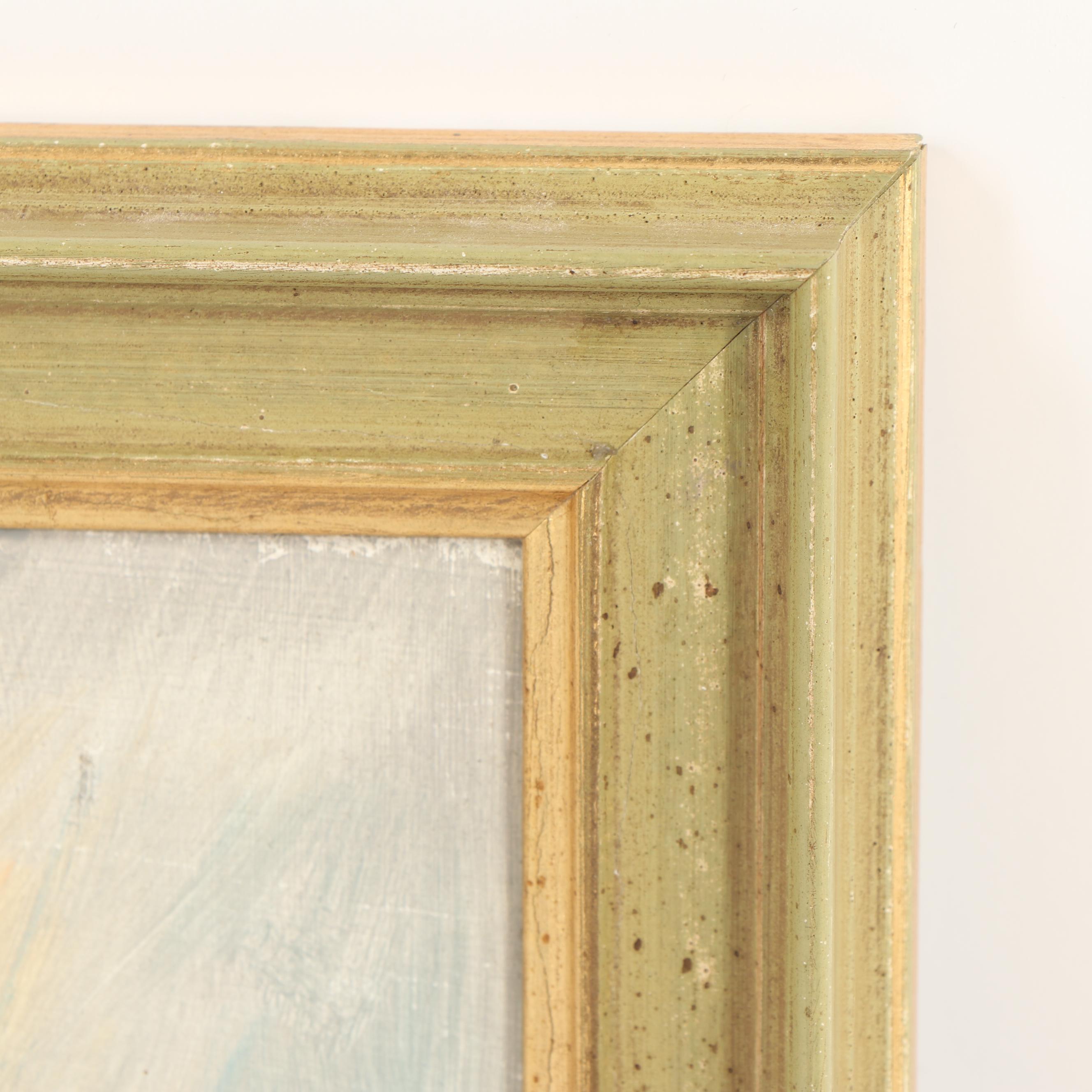 Mid 20th Century Portrait Oil Painting