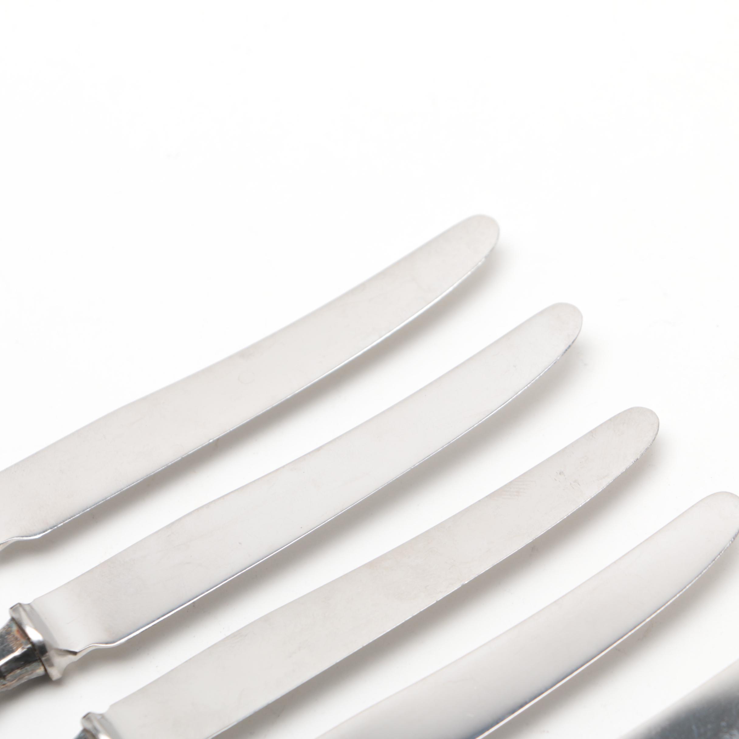 Mappin & Webb Sterling Silver Handled Butter Knives
