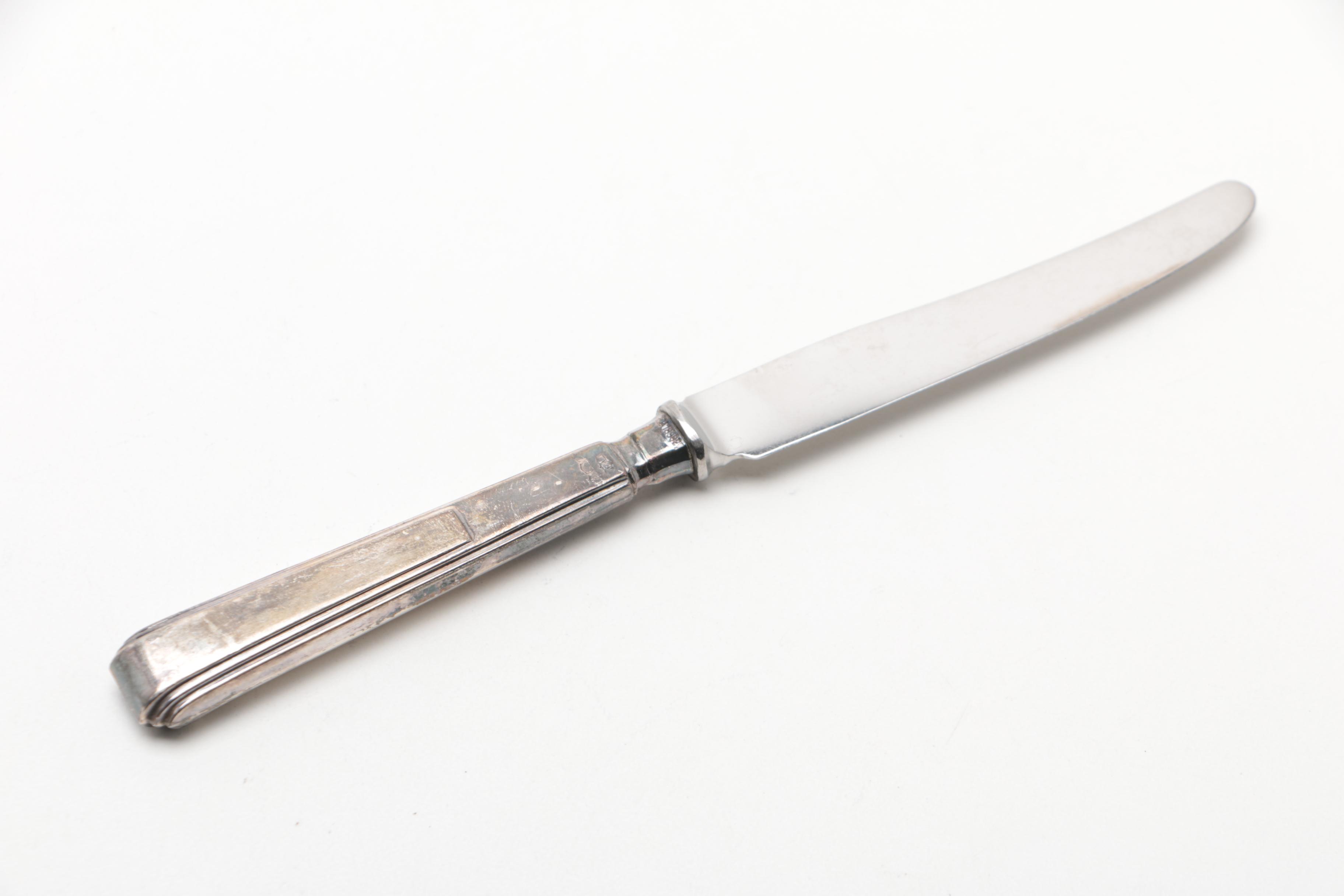 Mappin & Webb Sterling Silver Handled Butter Knives