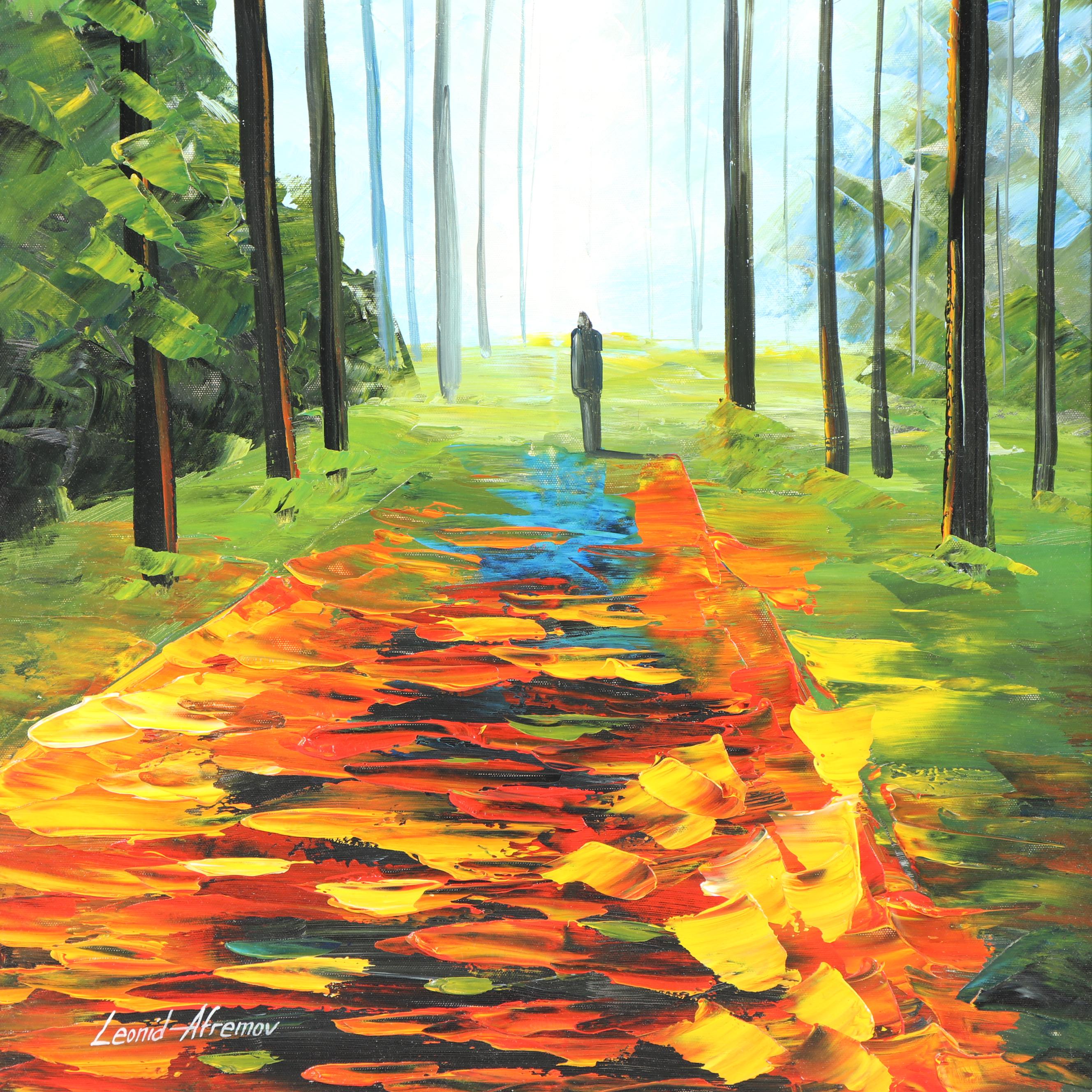 Embellished Giclée Landscape after Leonid Afremov