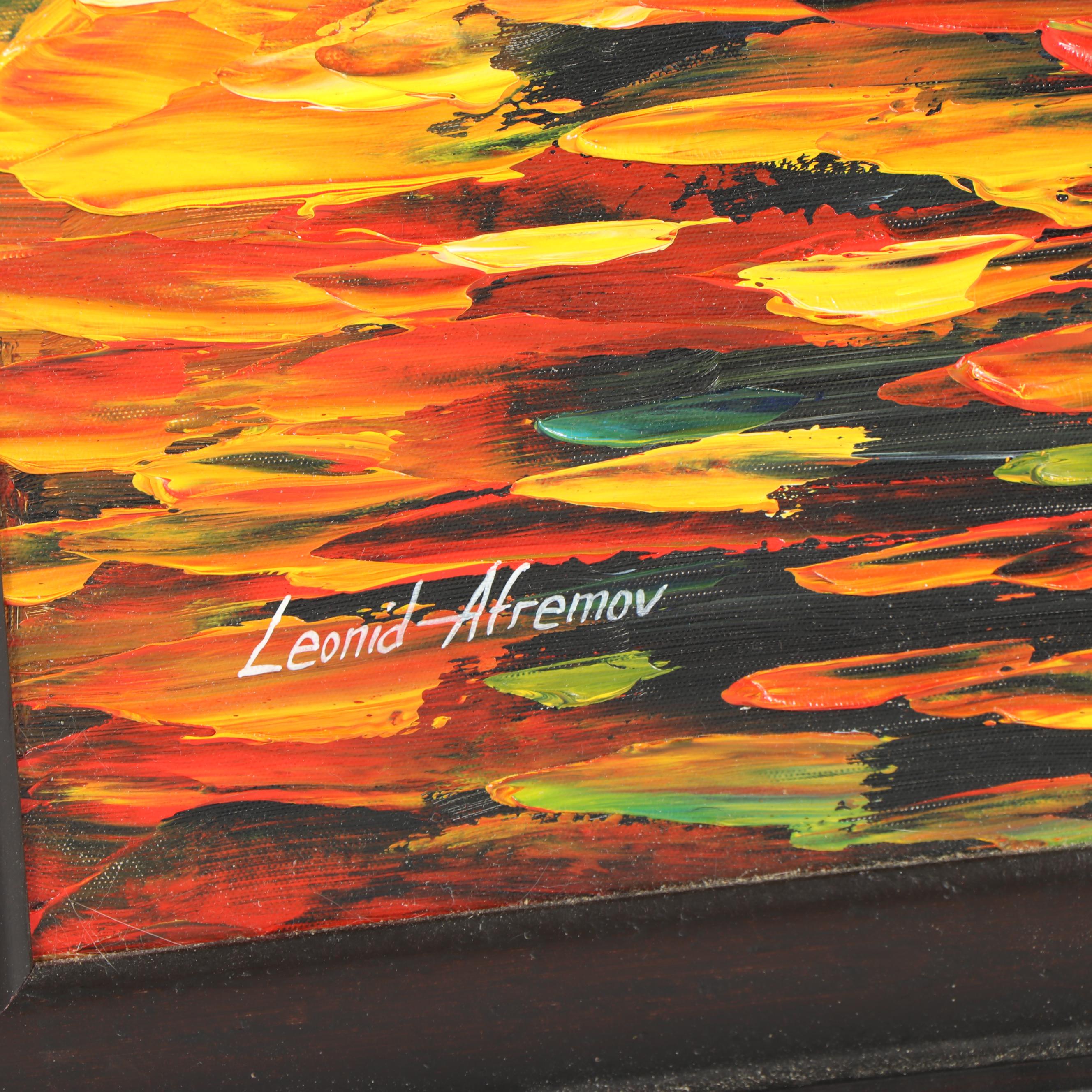 Embellished Giclée Landscape after Leonid Afremov