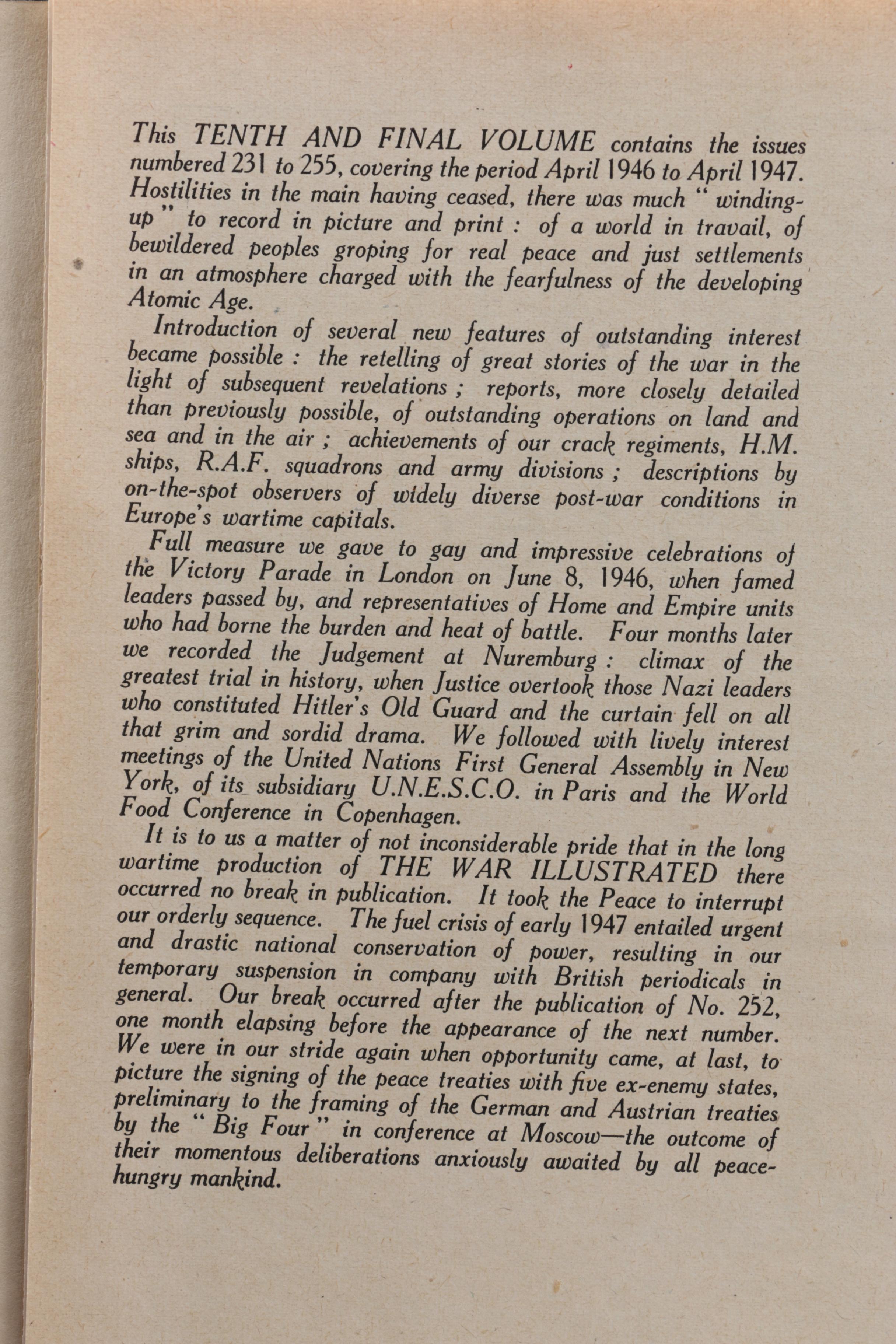Complete "The War Illustrated" Edited by Sir John Hammerton in Ten Volumes