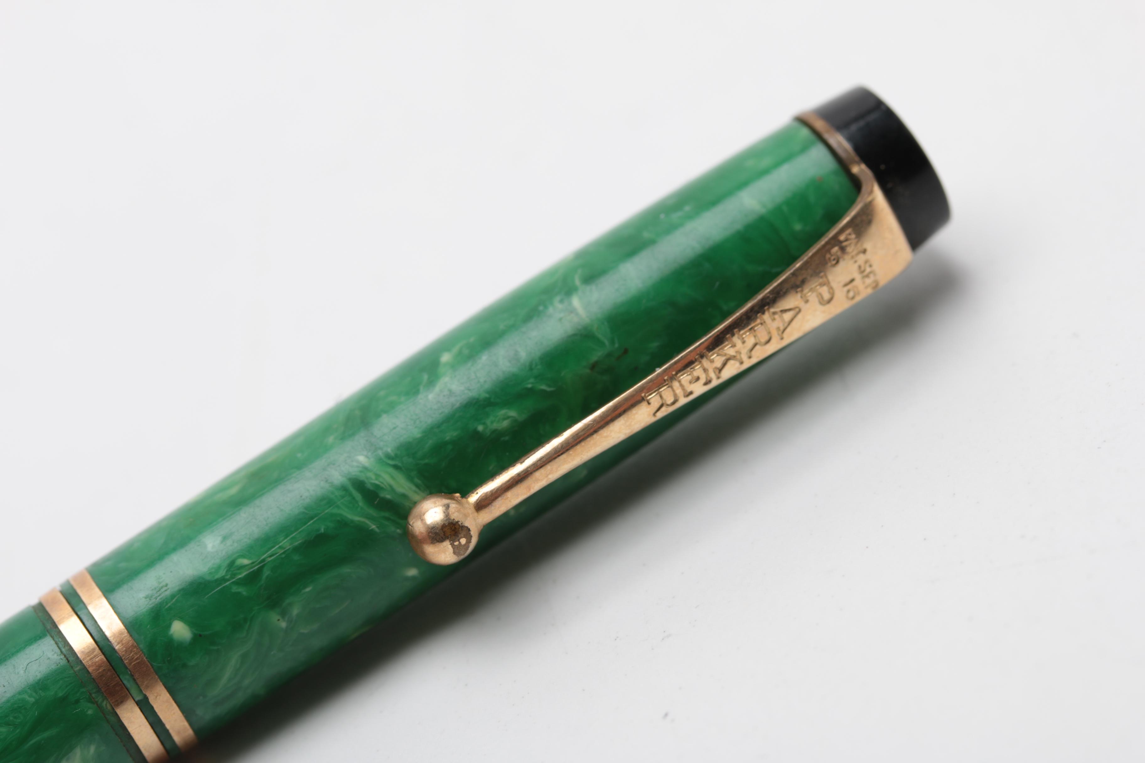 Vintage Parker Pens "Lucky Curve" Fountain Pen with Ballpoint Pen