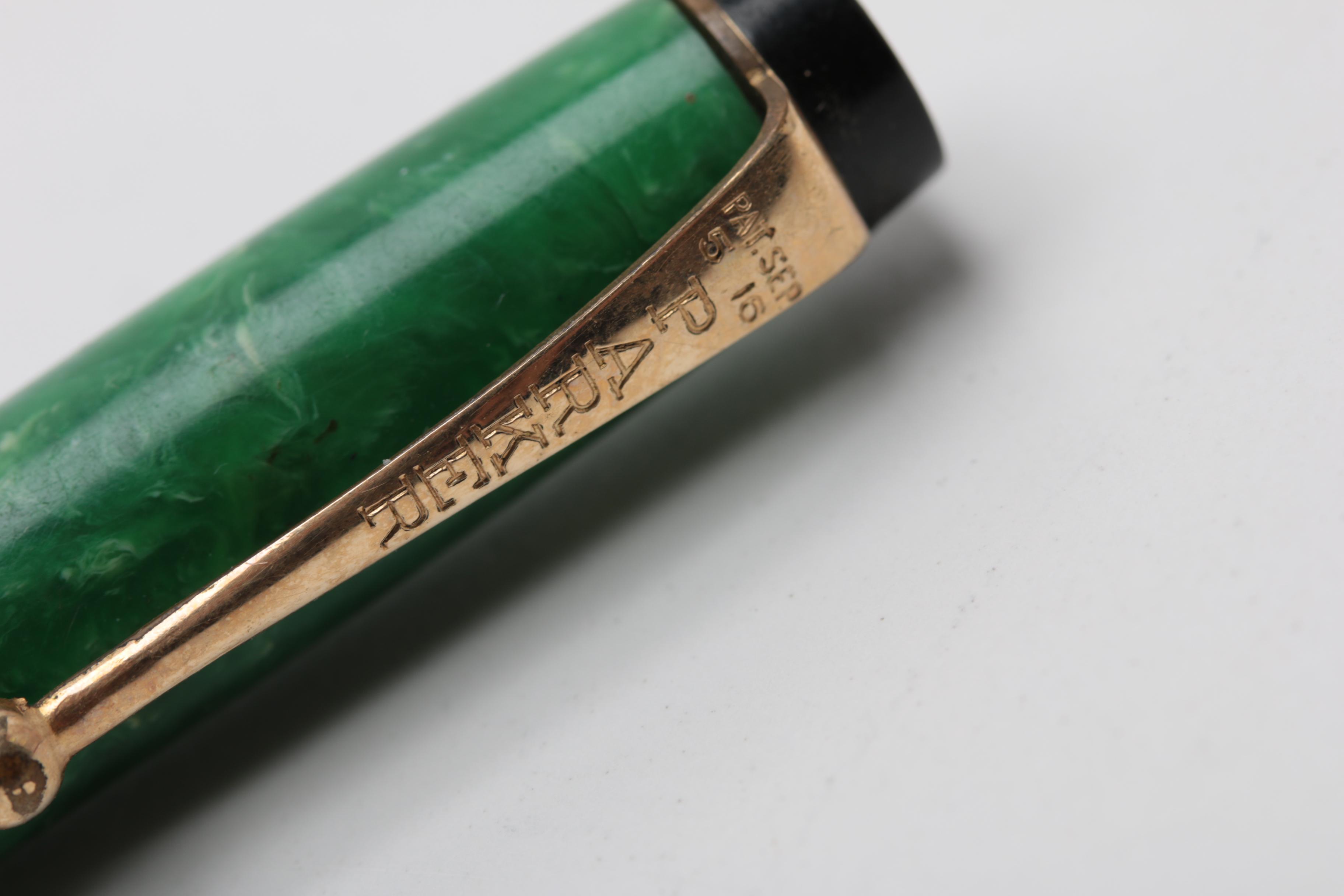Vintage Parker Pens "Lucky Curve" Fountain Pen with Ballpoint Pen