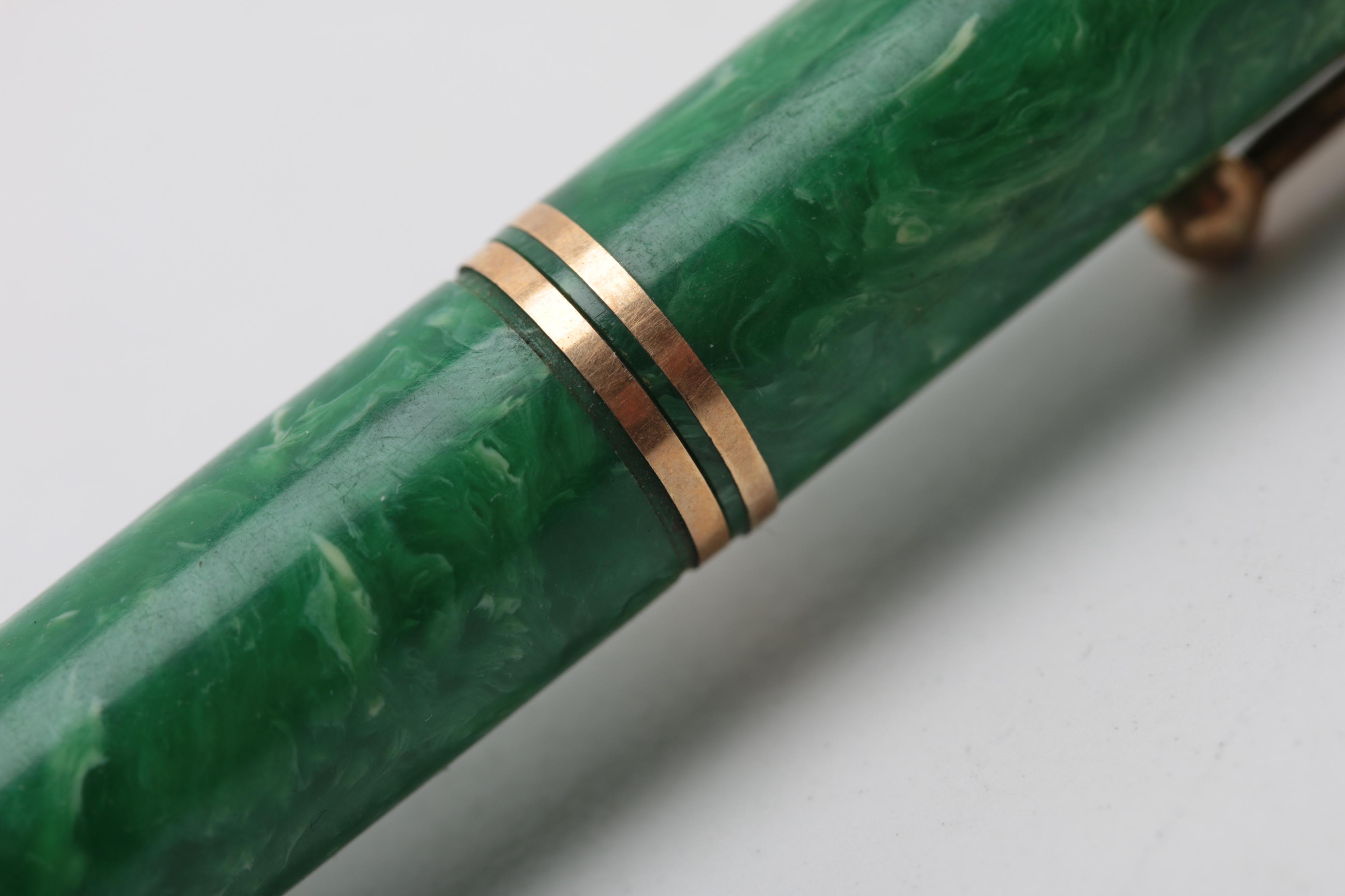 Vintage Parker Pens "Lucky Curve" Fountain Pen with Ballpoint Pen