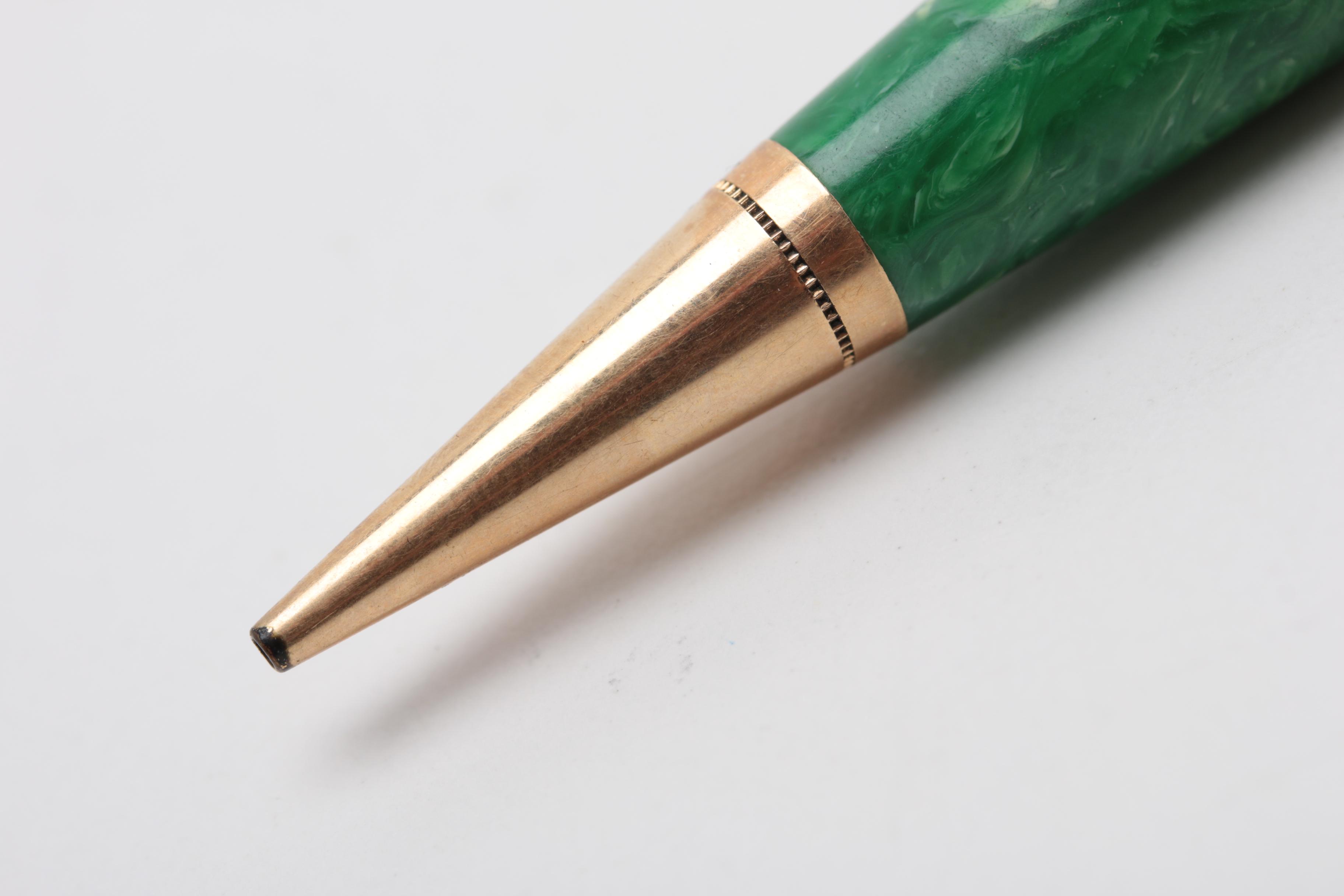 Vintage Parker Pens "Lucky Curve" Fountain Pen with Ballpoint Pen