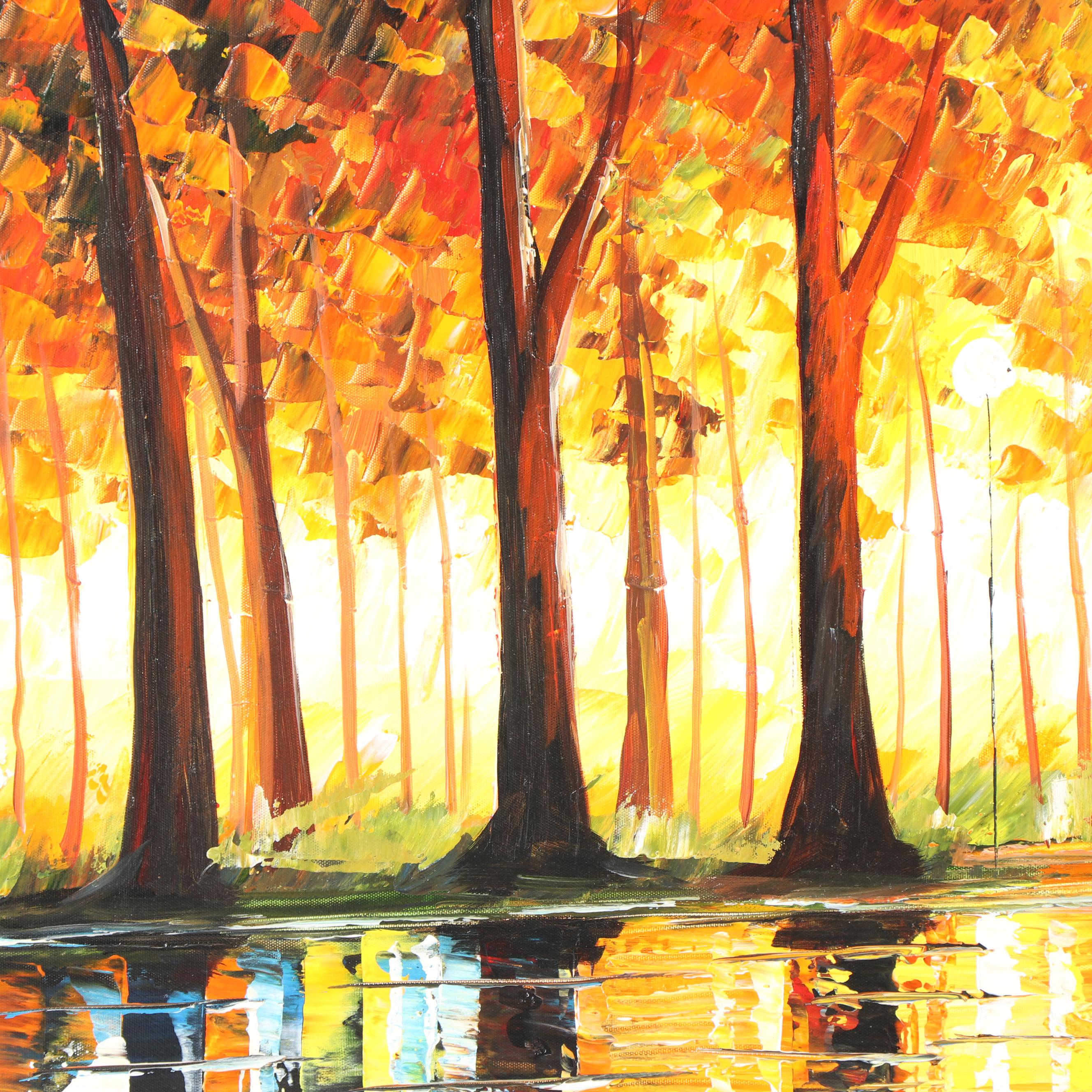 Leonid Afremov Oil Painting "Bewitched Park"