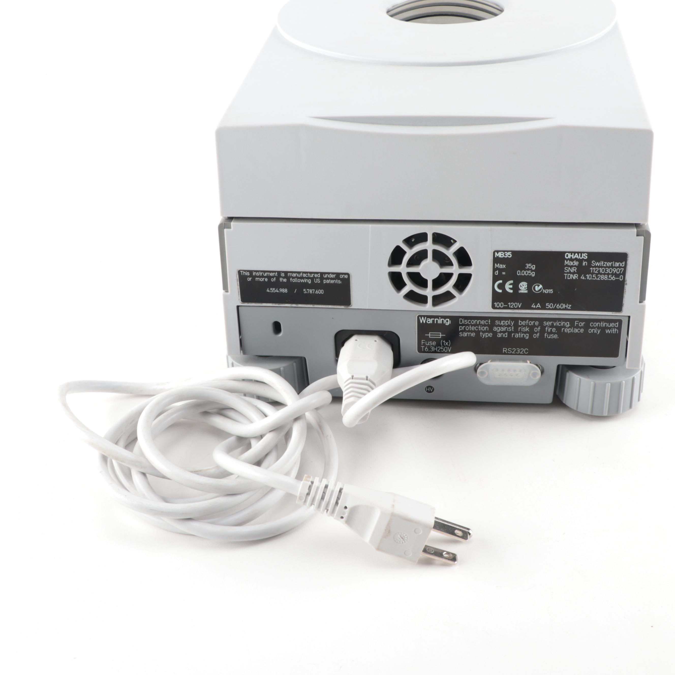 Ohaus MB35 Moisture Analyzer