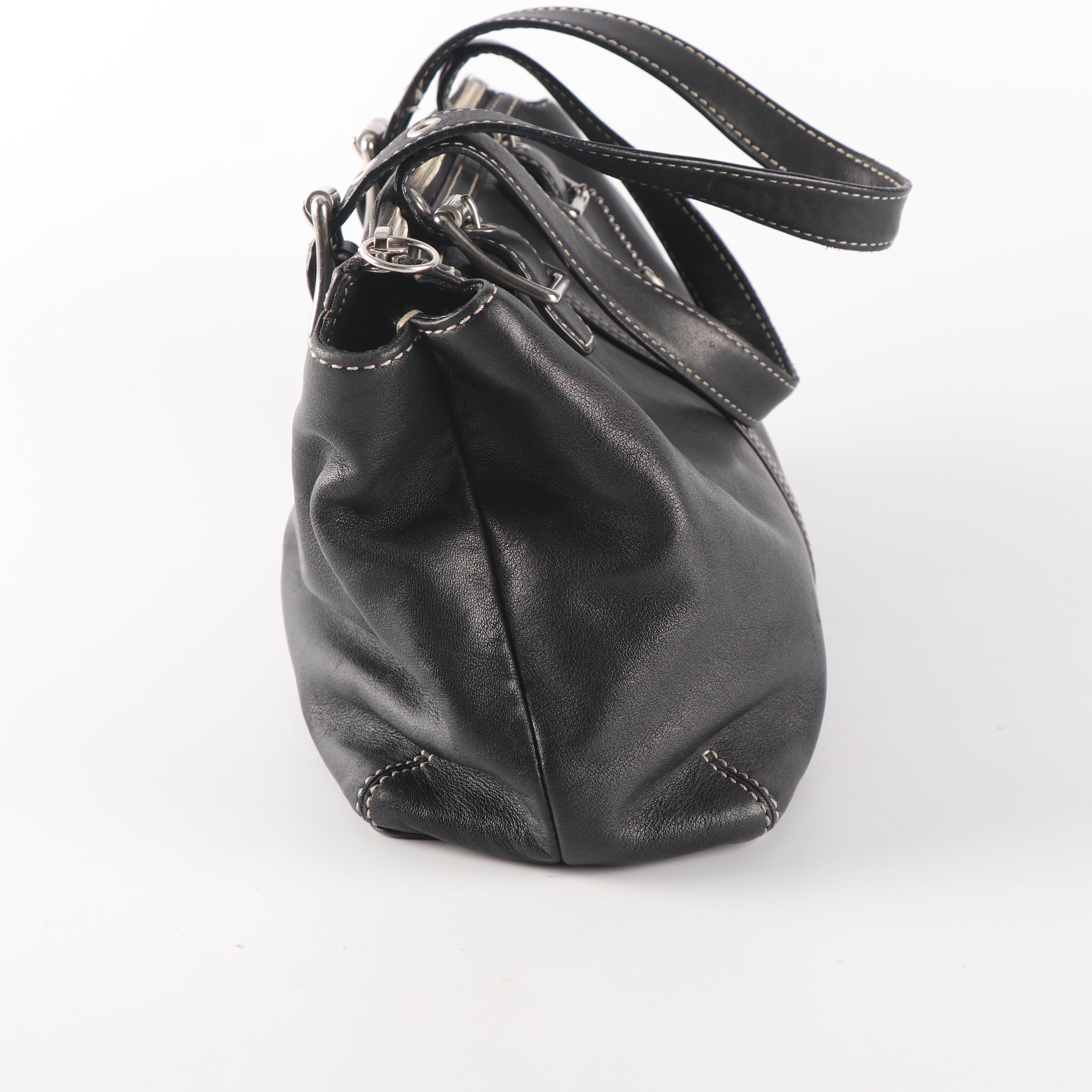 Coach Soho Legacy Black Leather Satchel