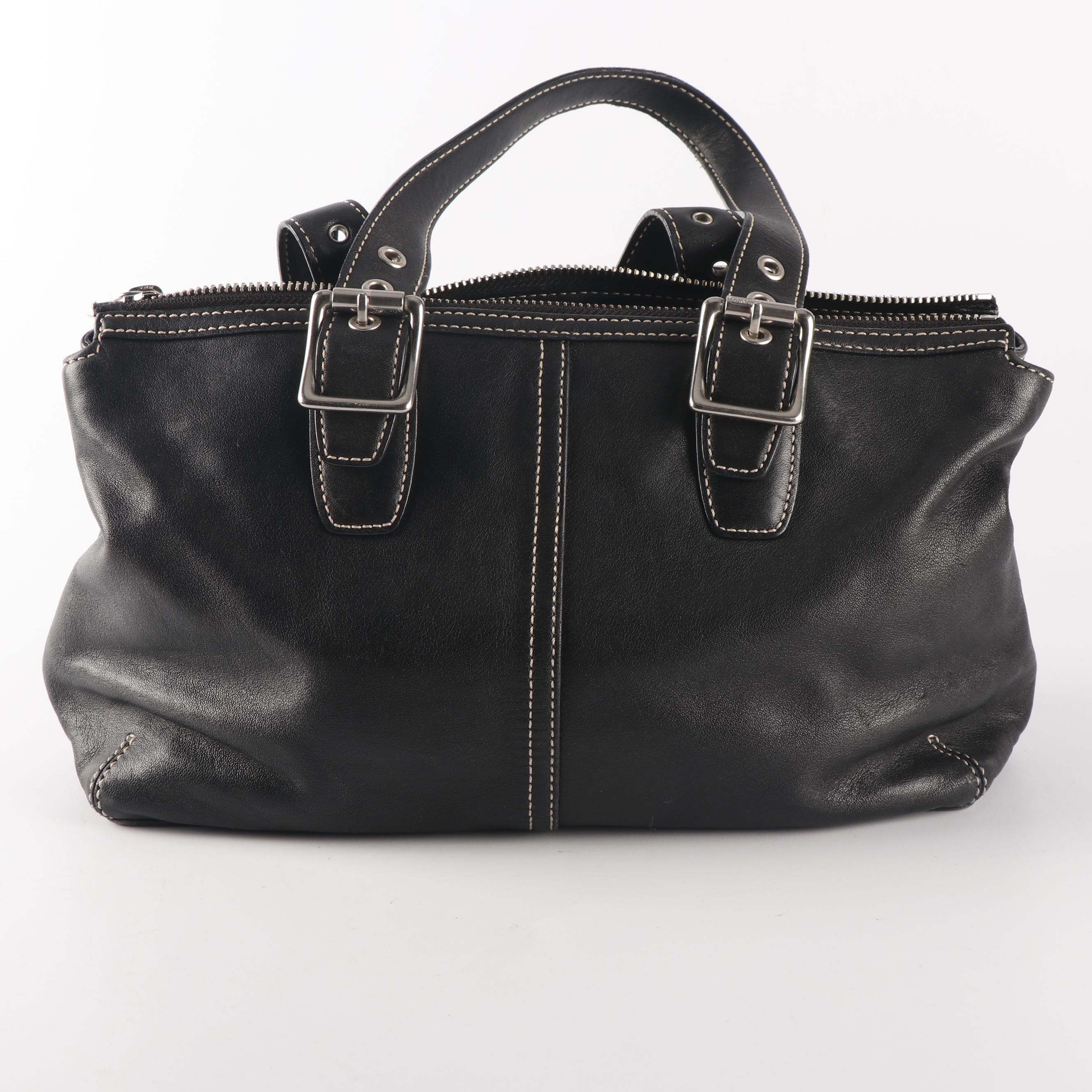 Coach Soho Legacy Black Leather Satchel