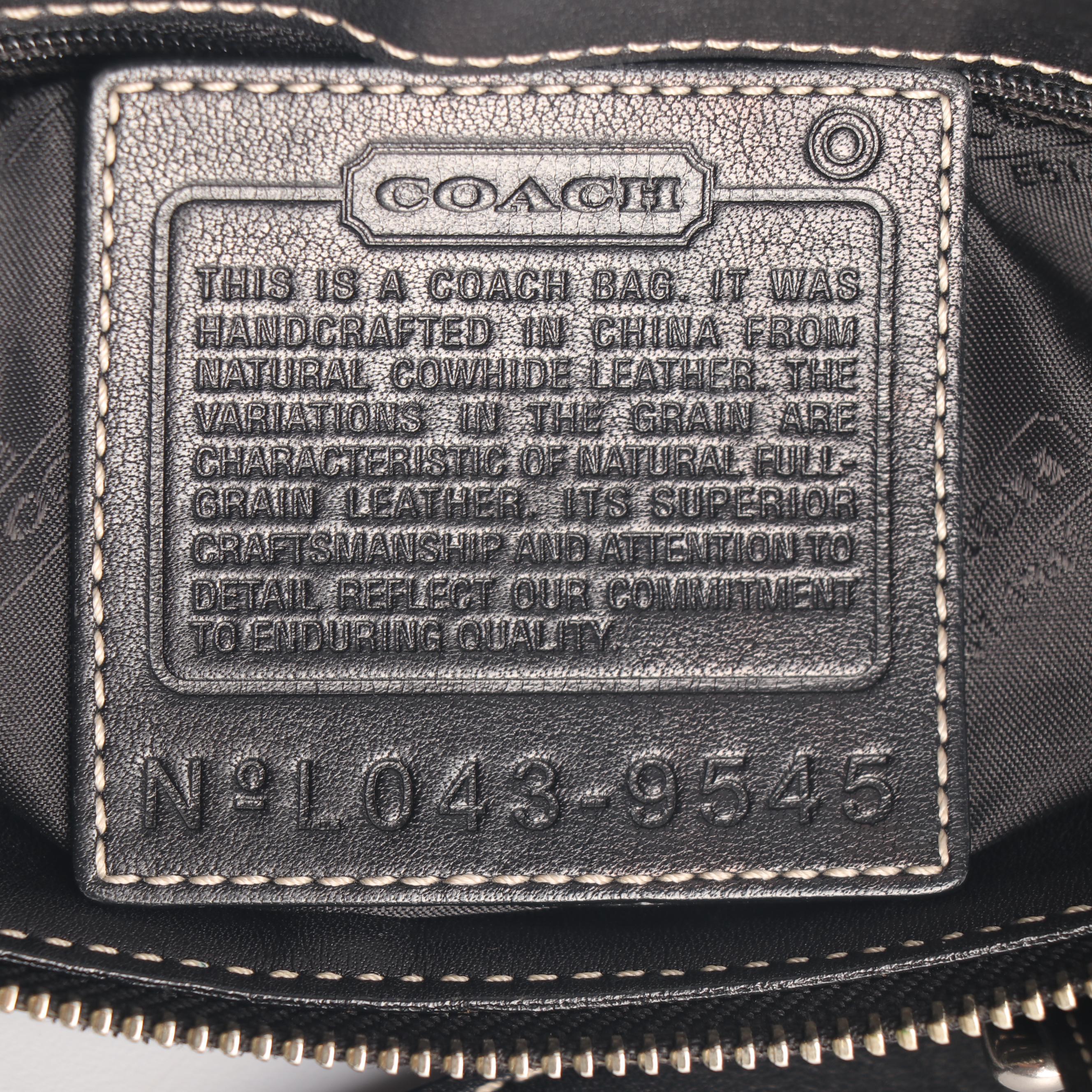 Coach Soho Legacy Black Leather Satchel