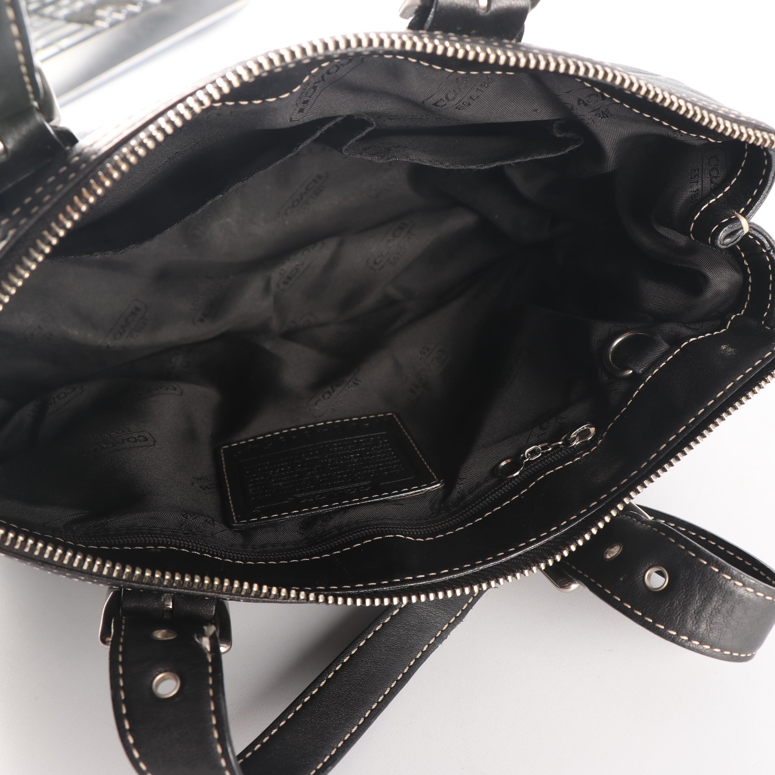 Coach Soho Legacy Black Leather Satchel