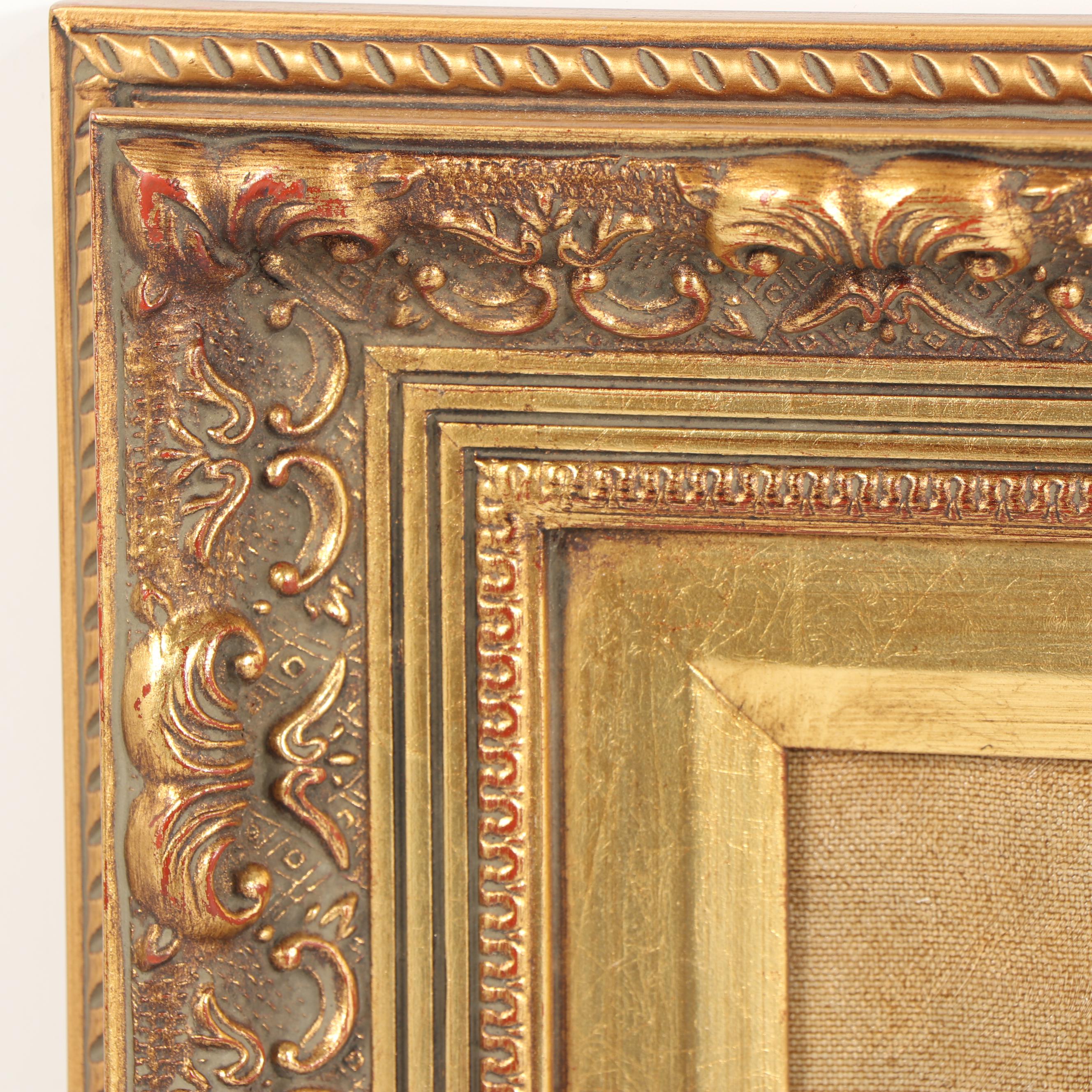 Embellished Giclée of Port Scene