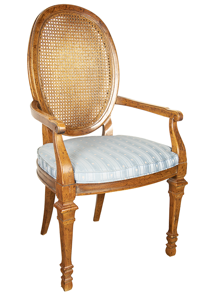 Louis XVI Style Pecan "Francesca" Dining Set by Drexel, 20th Century