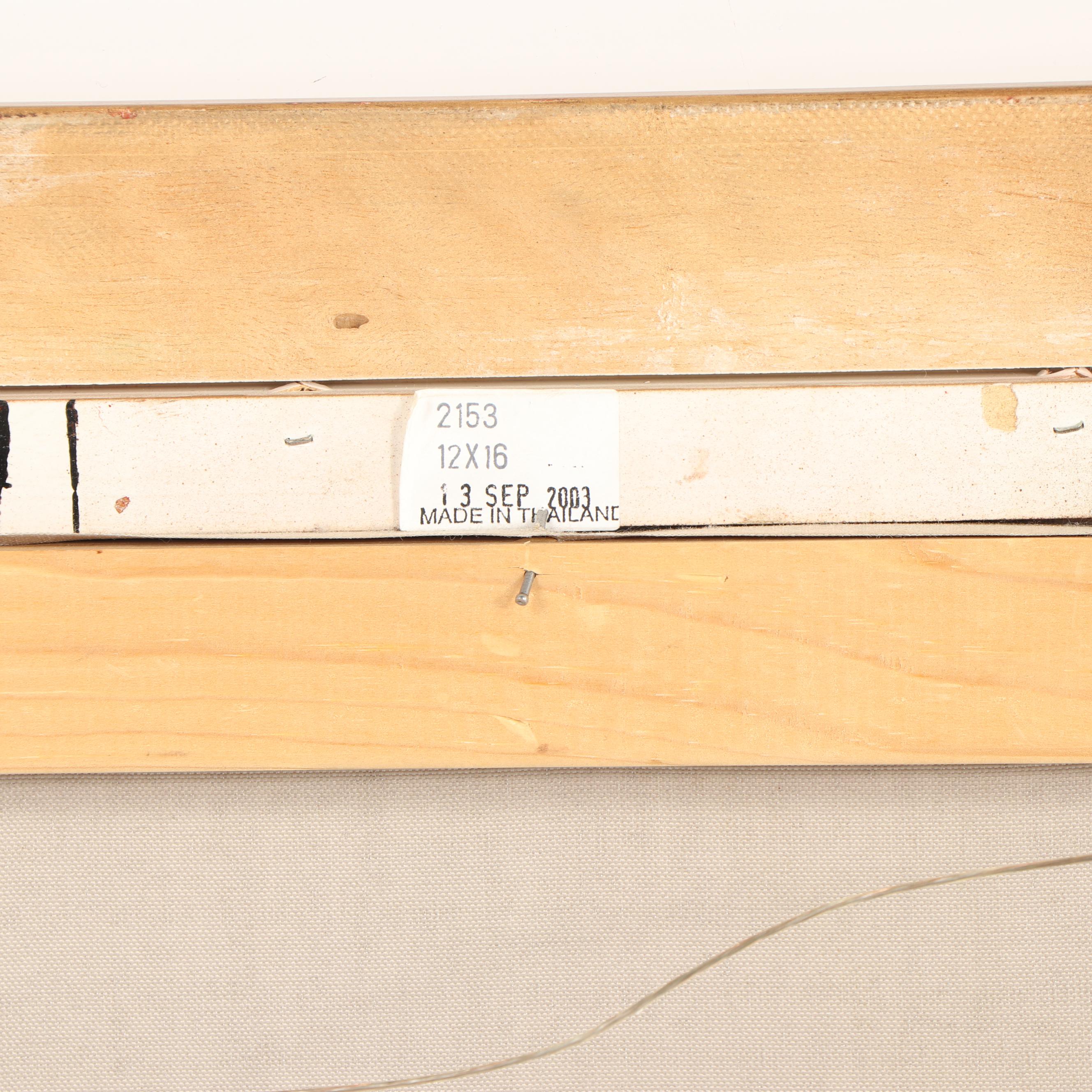 Embellished Giclée of Port Scene