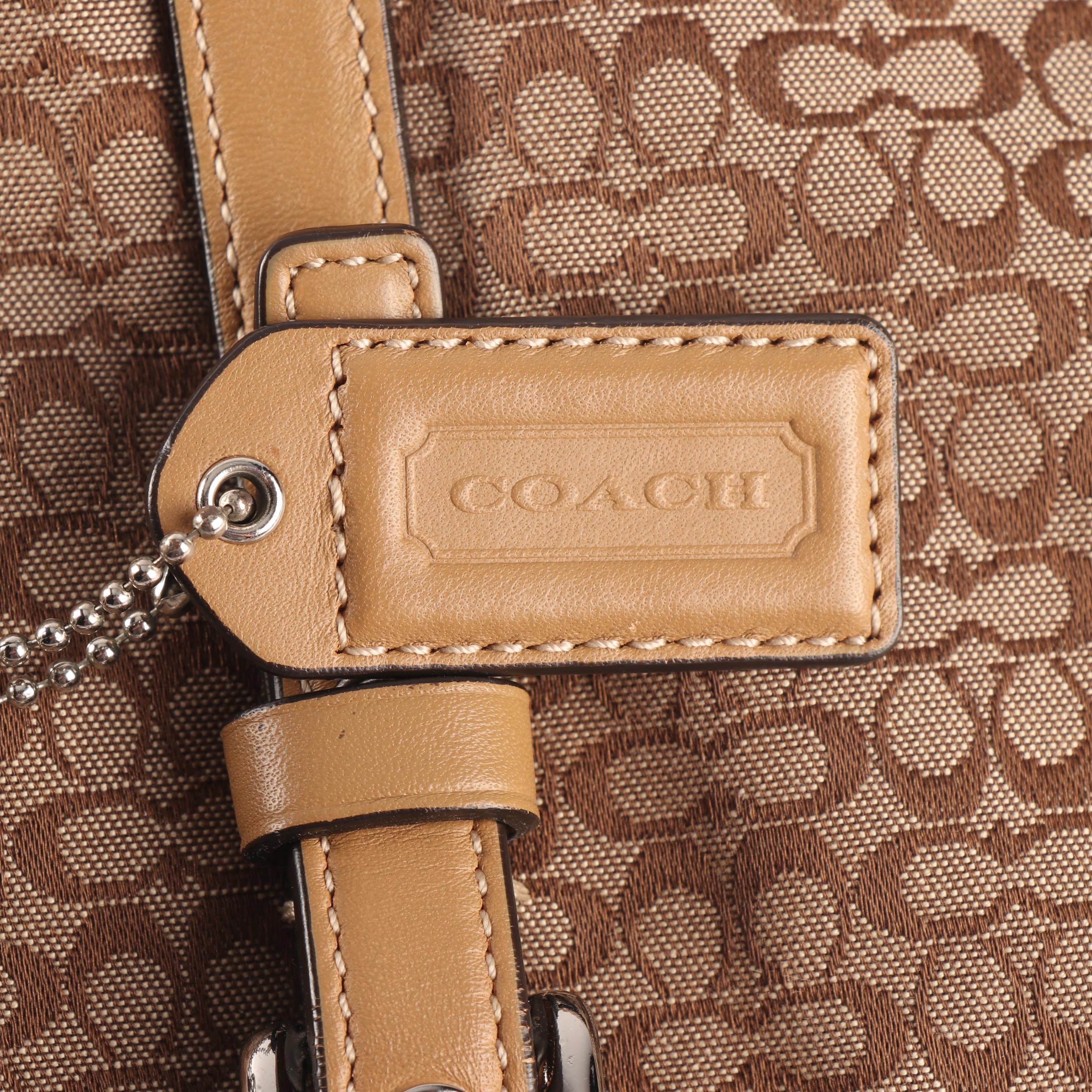 Coach Signature Canvas Tote and Wallet