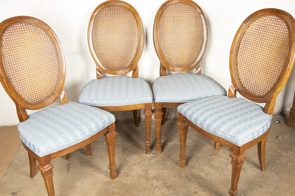 Louis XVI Style Pecan "Francesca" Dining Set by Drexel, 20th Century