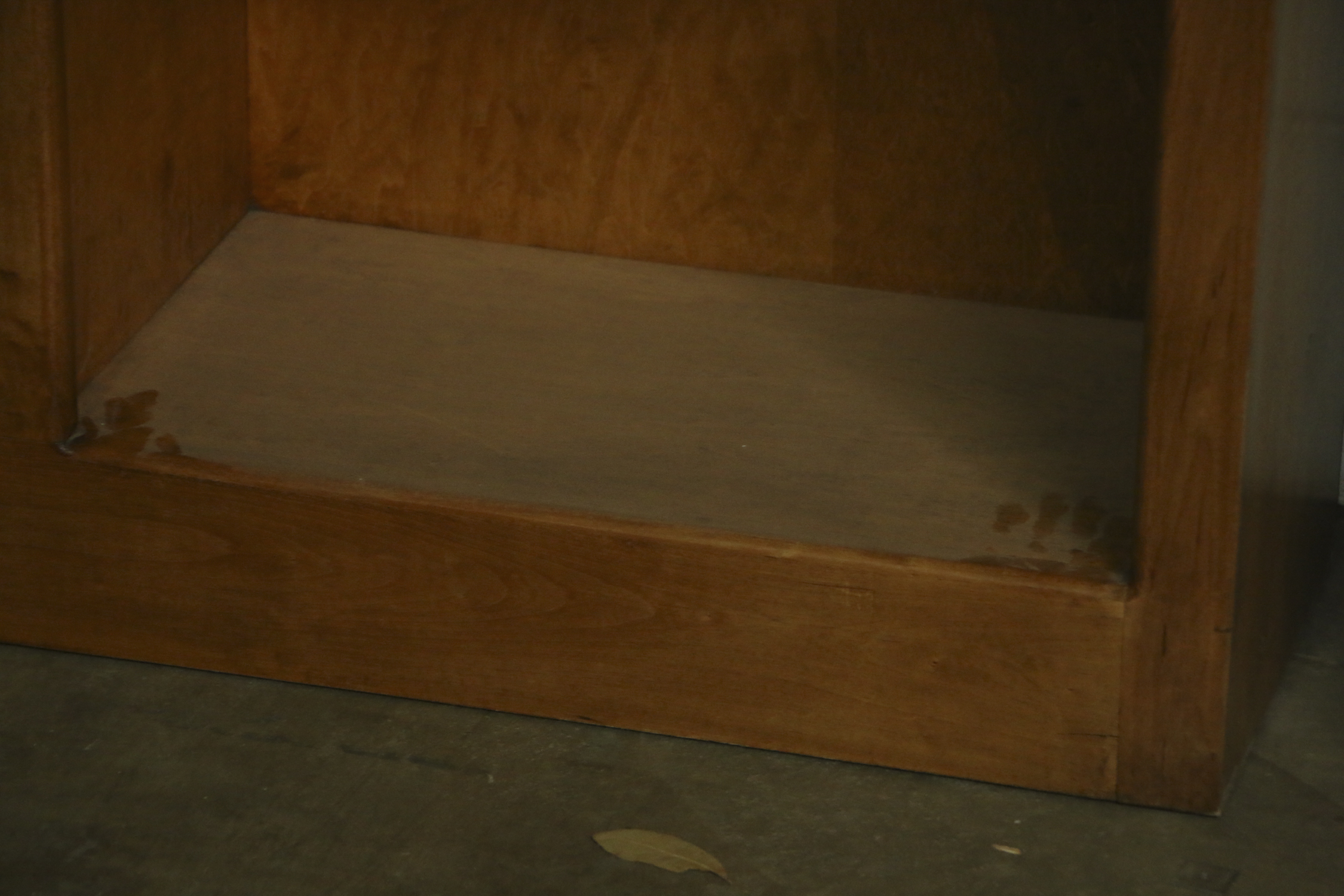 Contemporary Maple Finish Bookcases