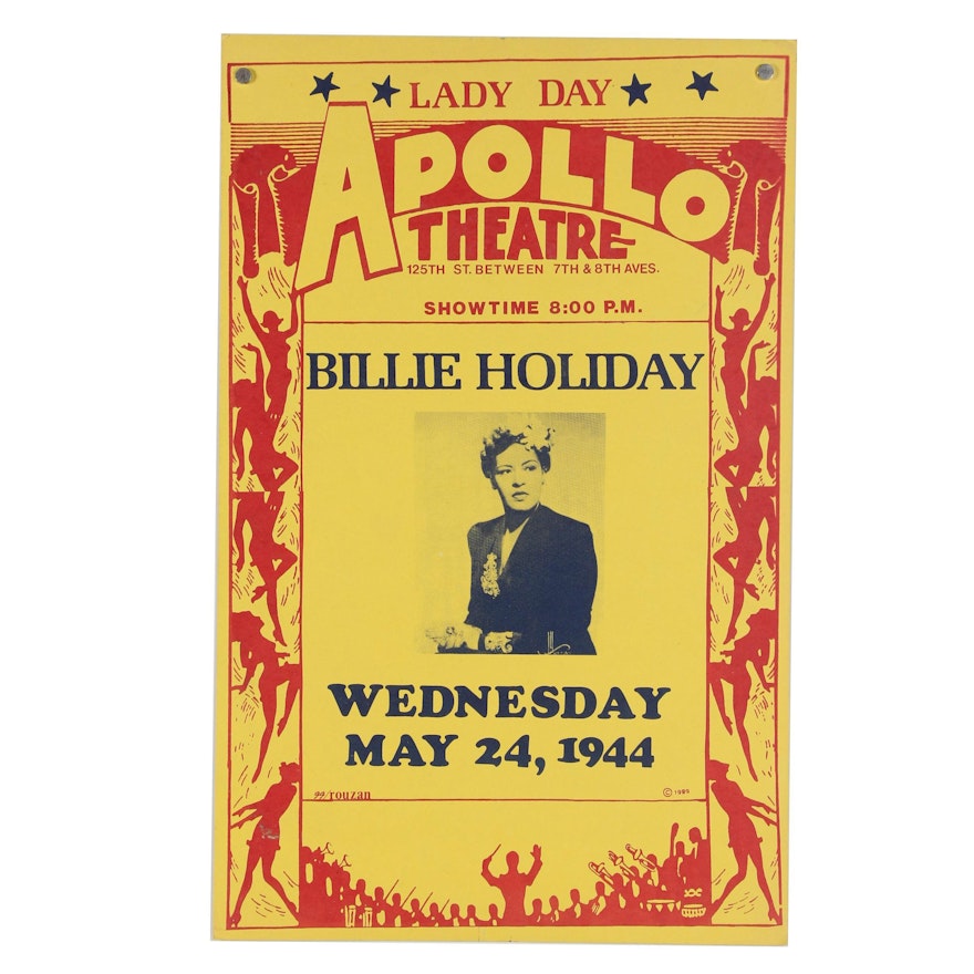 Billie Holiday Concert Poster at the Apollo Theatre