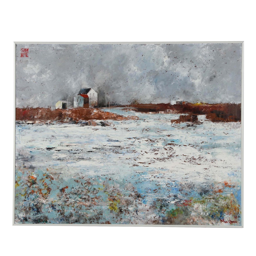 Mun Quan Oil Painting "Spring Thaw"