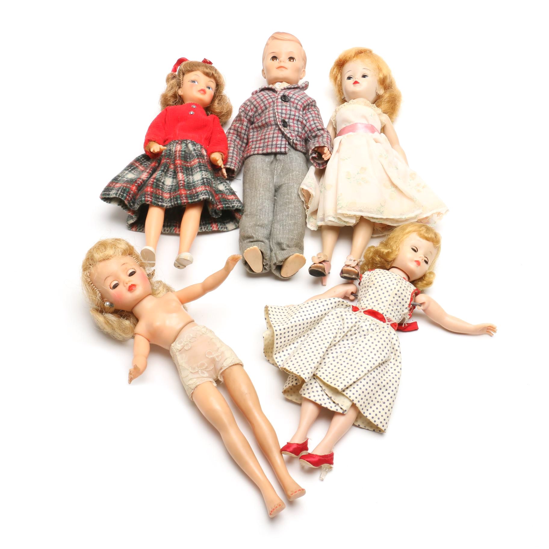 Circa 1950s Vintage Dolls Including "Jill" by Vogue Dolls Inc. and More
